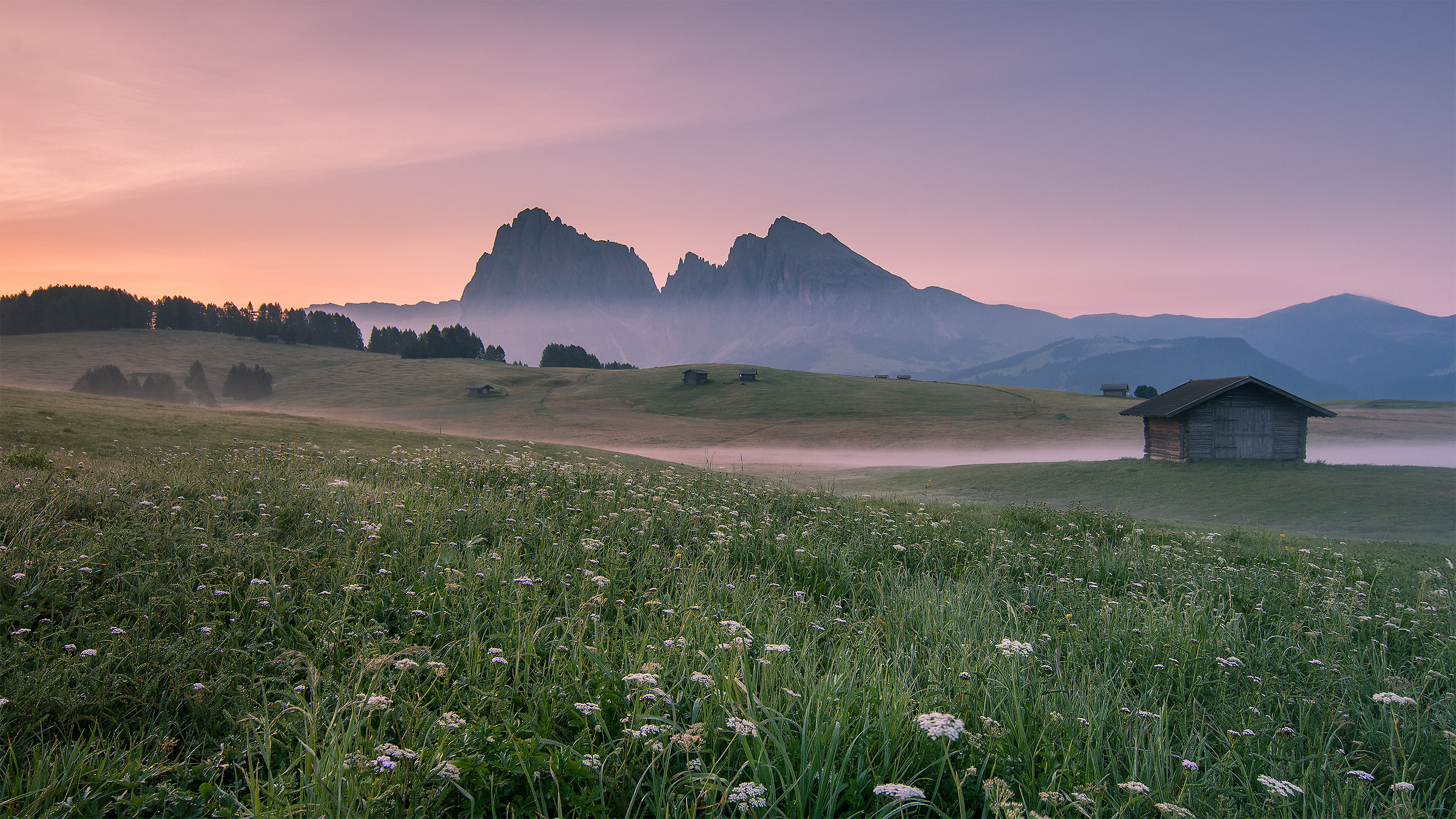 Alba all'Alpe di Siusi