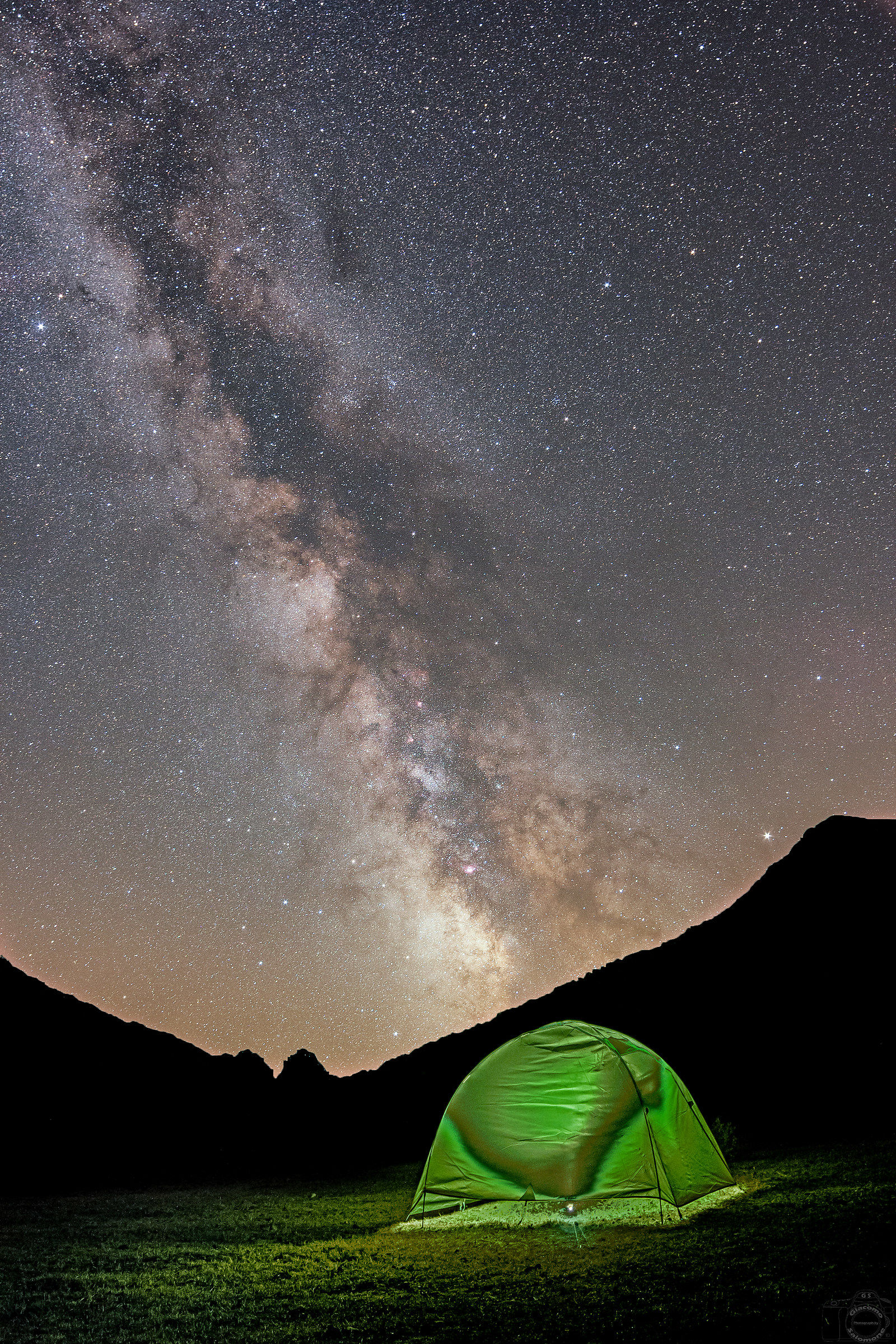 The awning with stellar view.