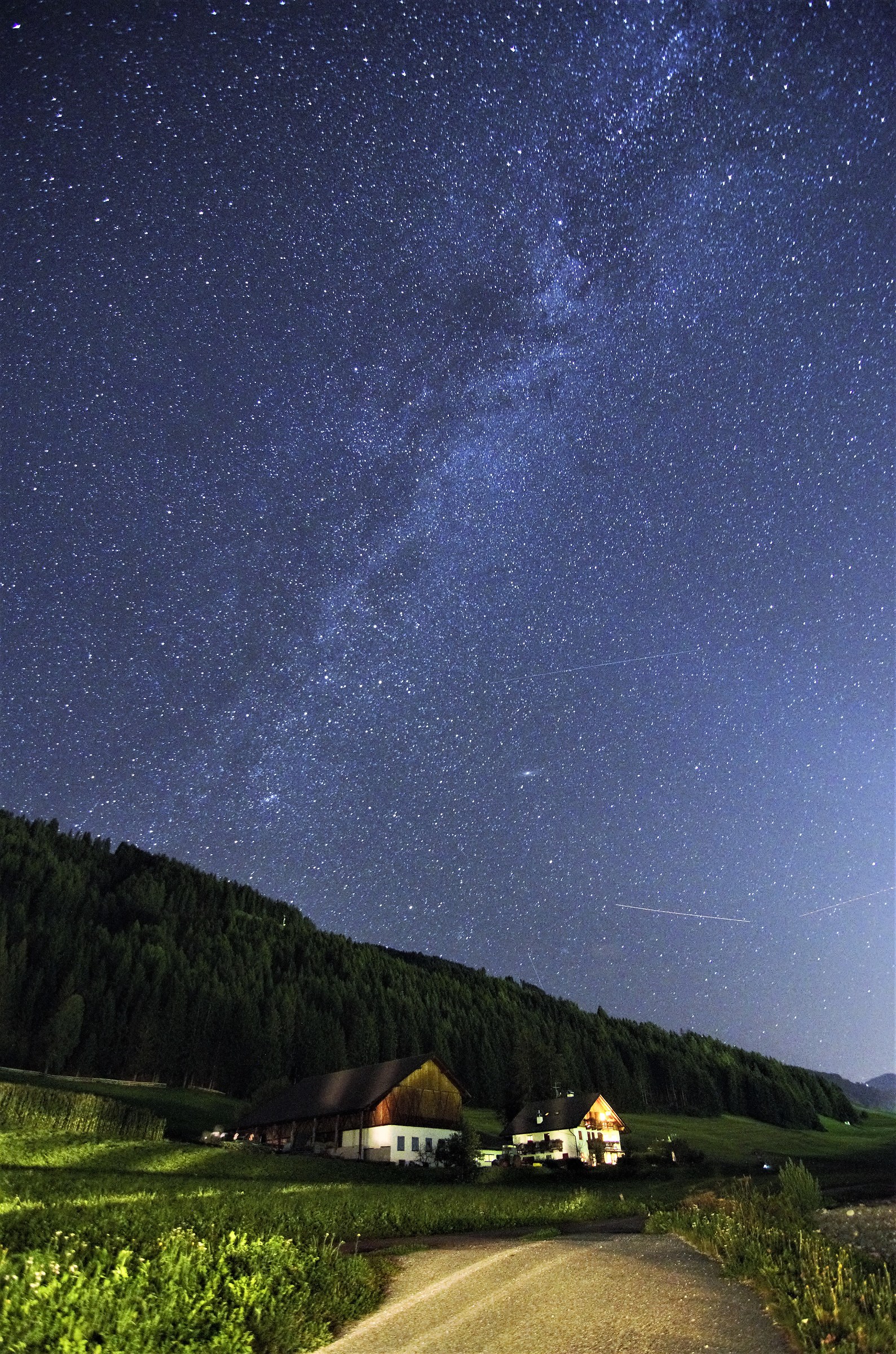 Milky Way in the mountains of Villabassa