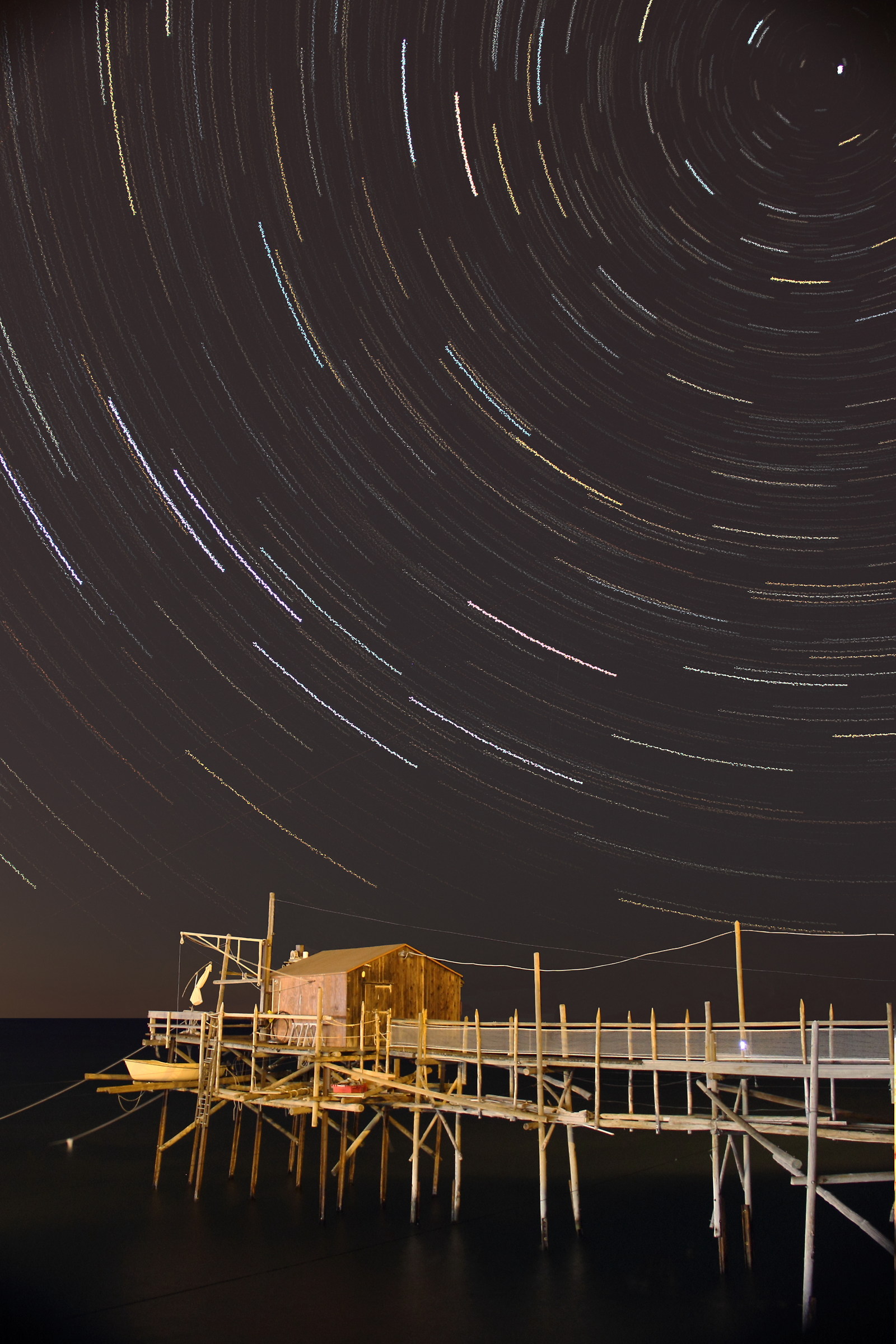 Startrail with trabot