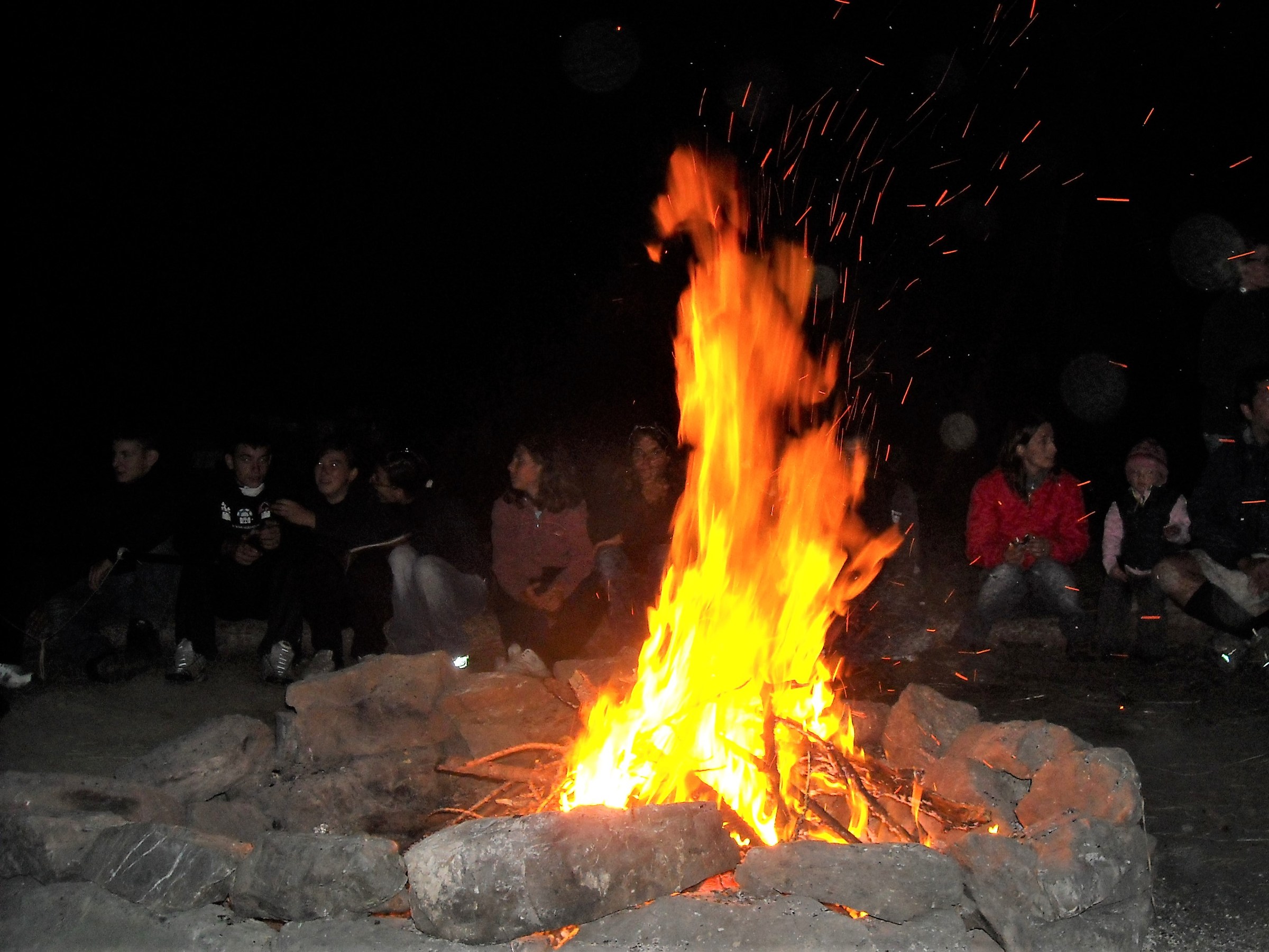 Around the fire