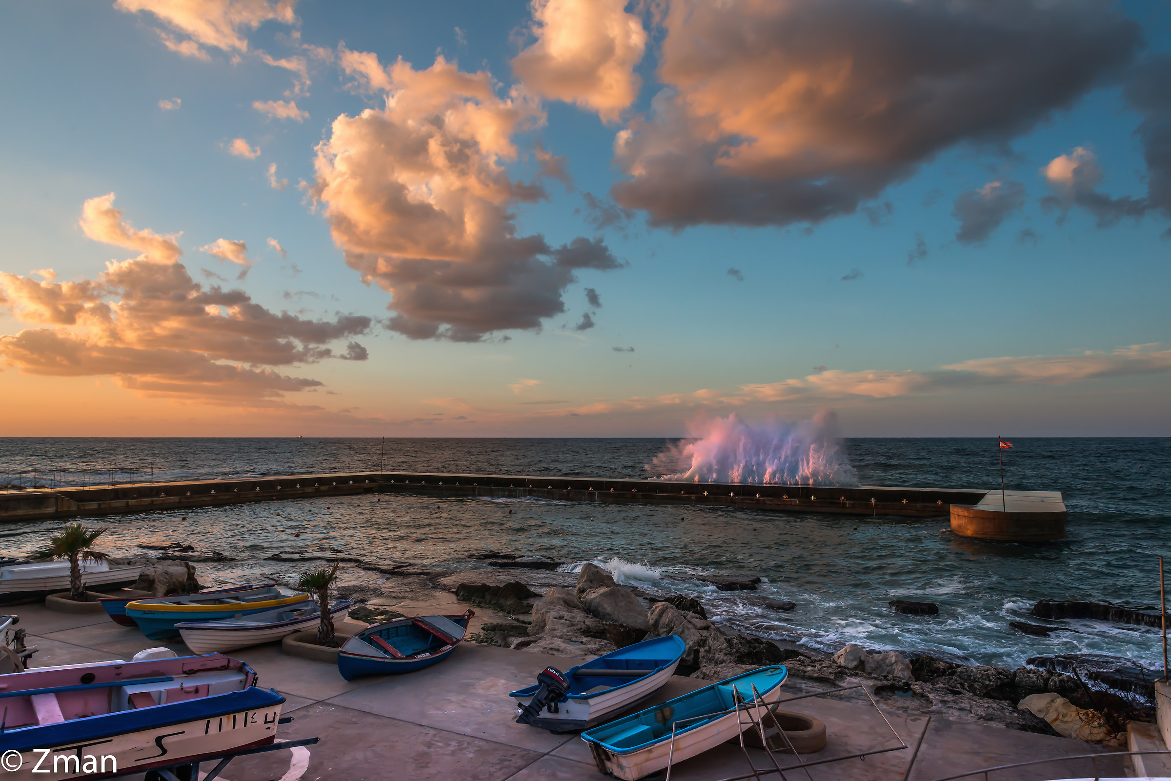 Grandi onde schizzando