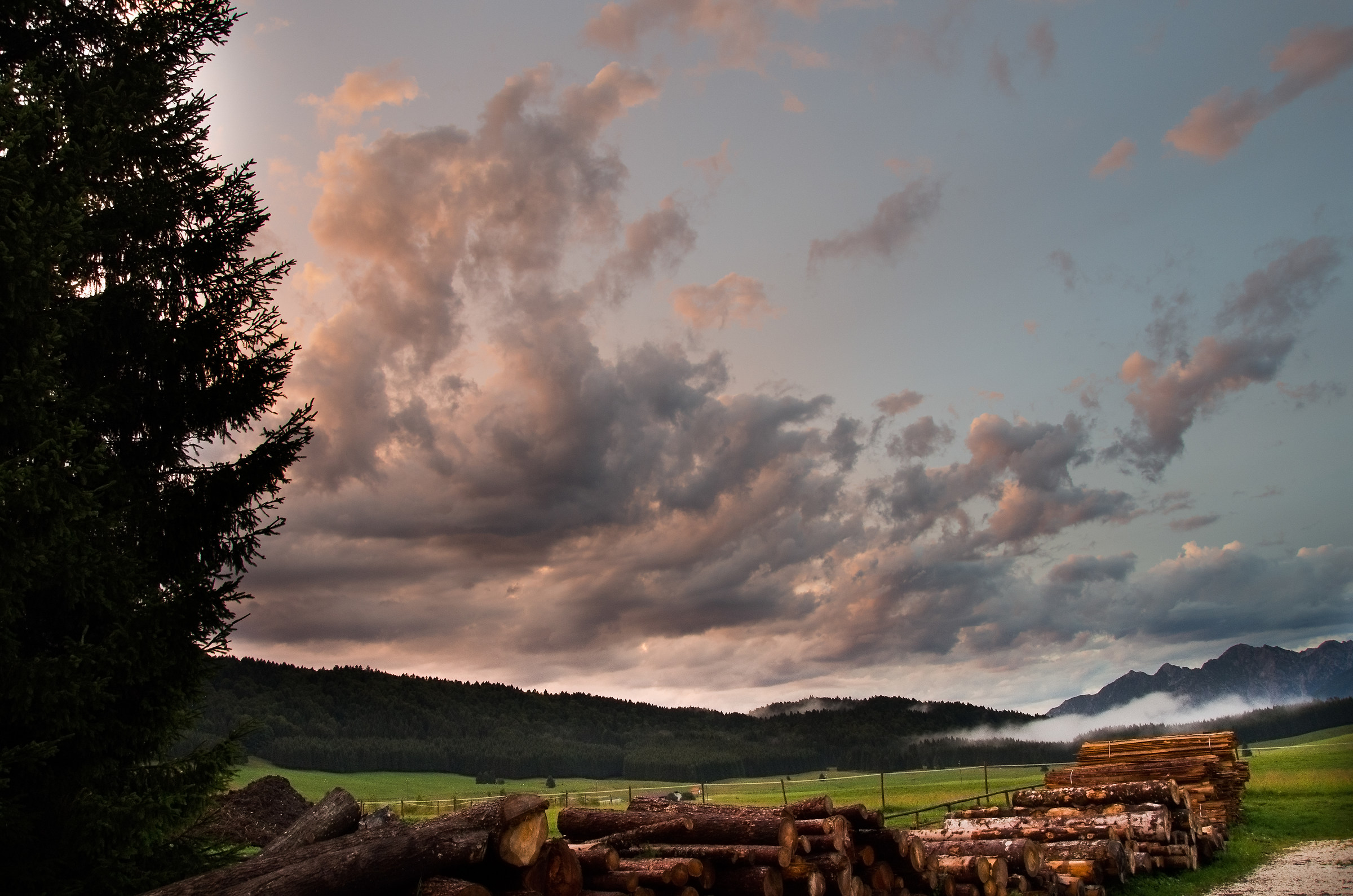 panorama con segheria