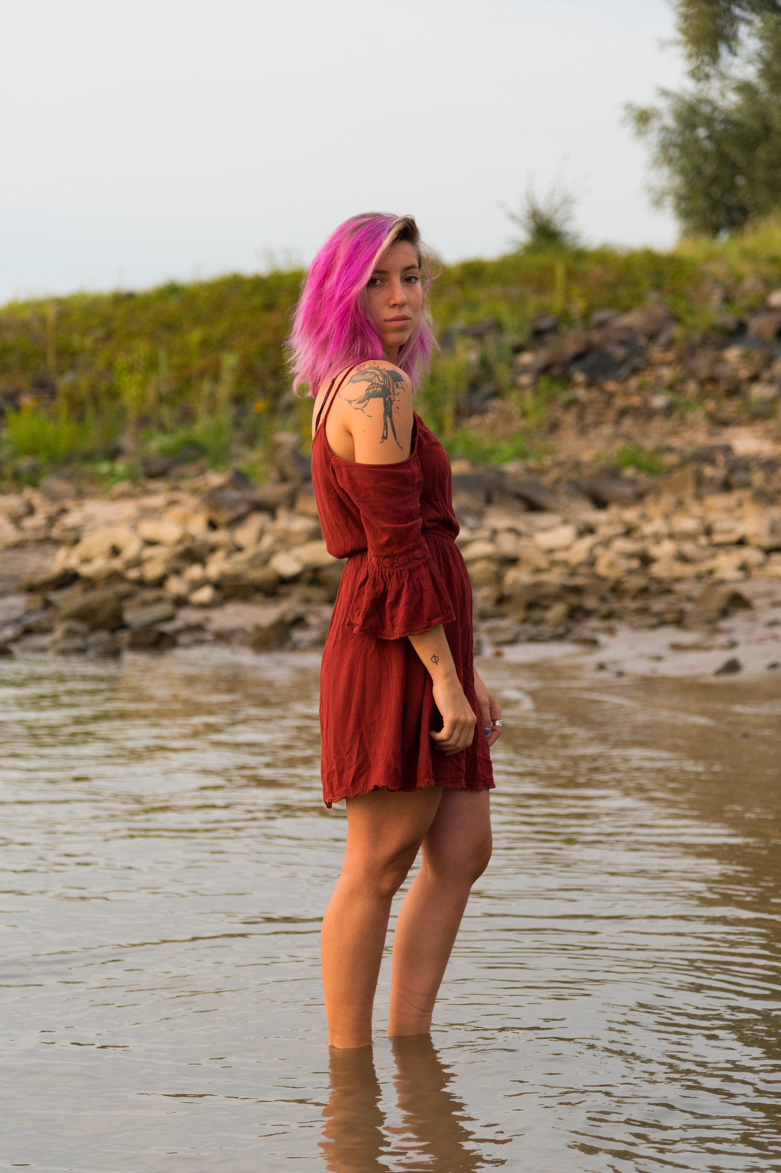 Golden hour at the river