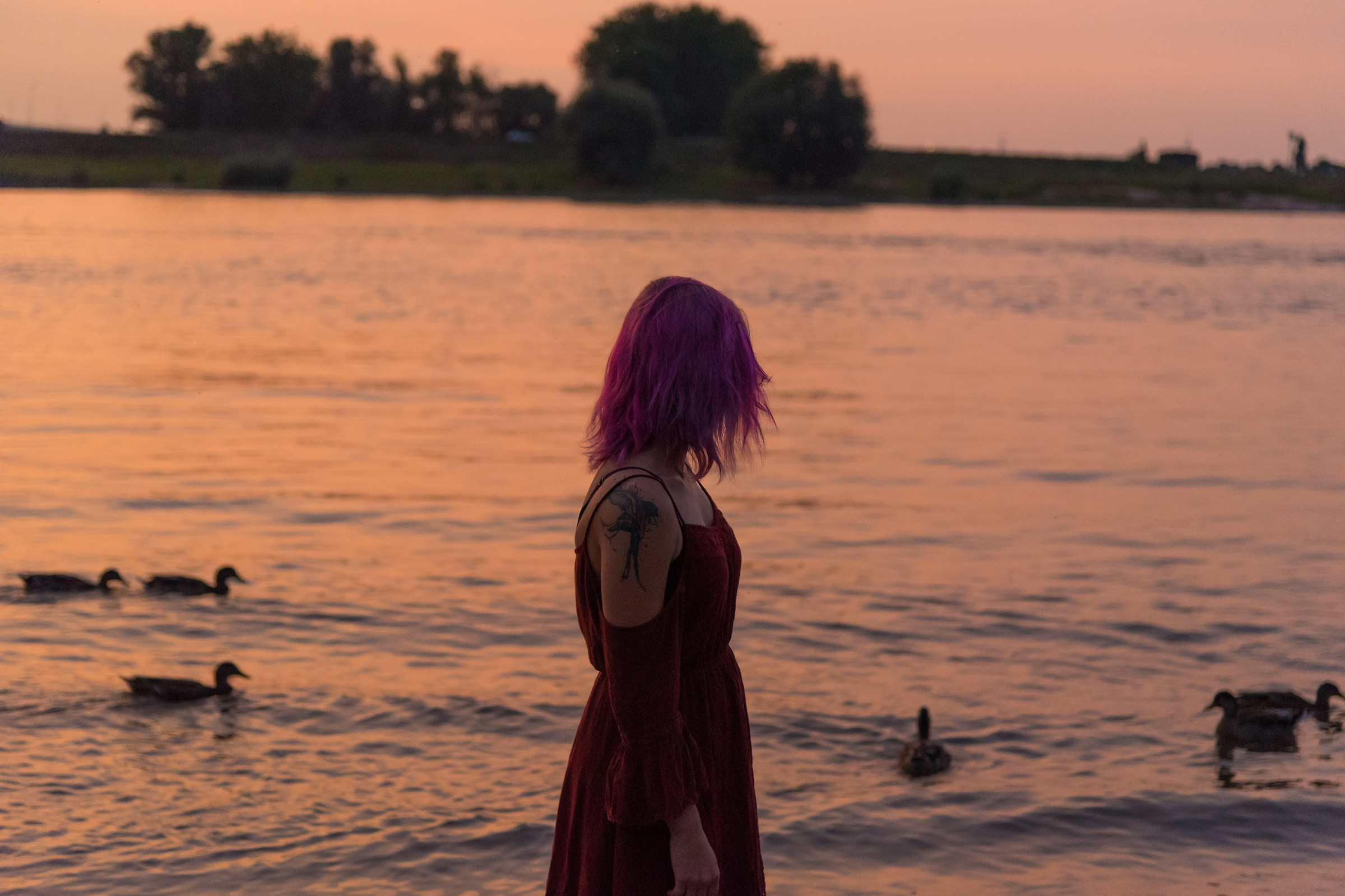 a stroll at the river