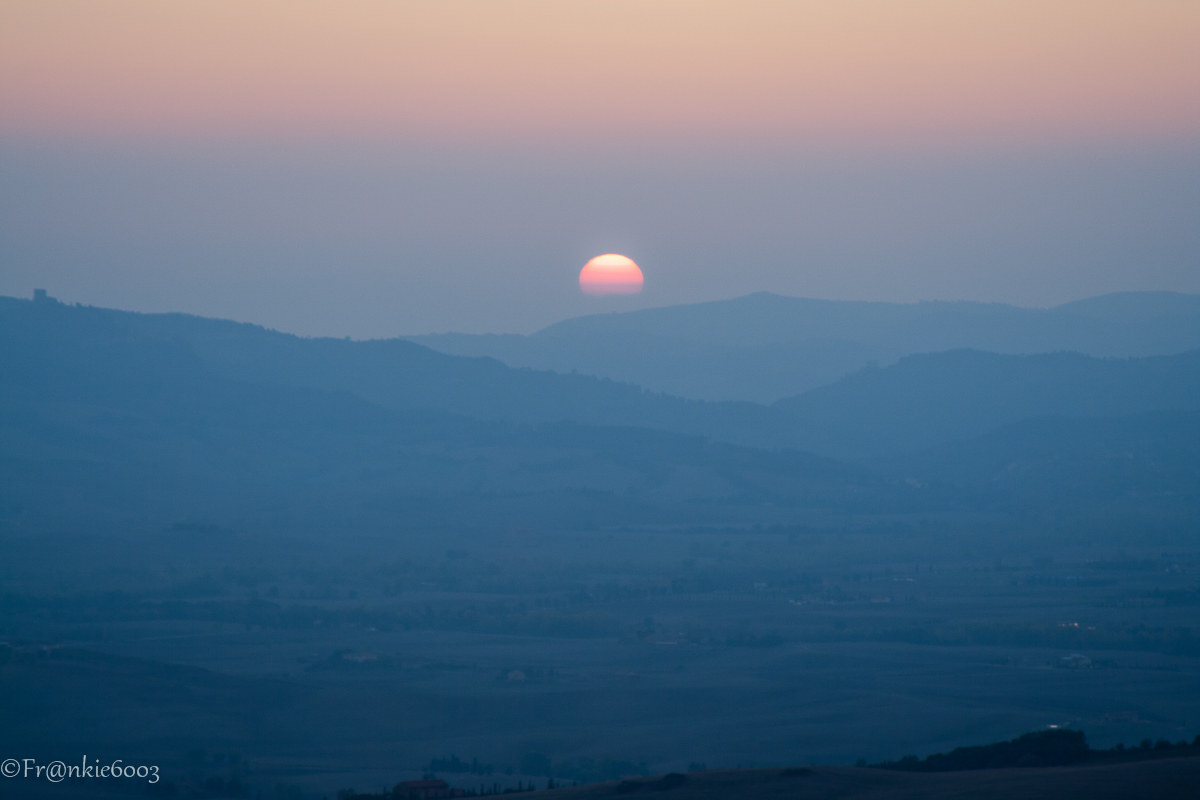 Tramonto in Val D'Orcia