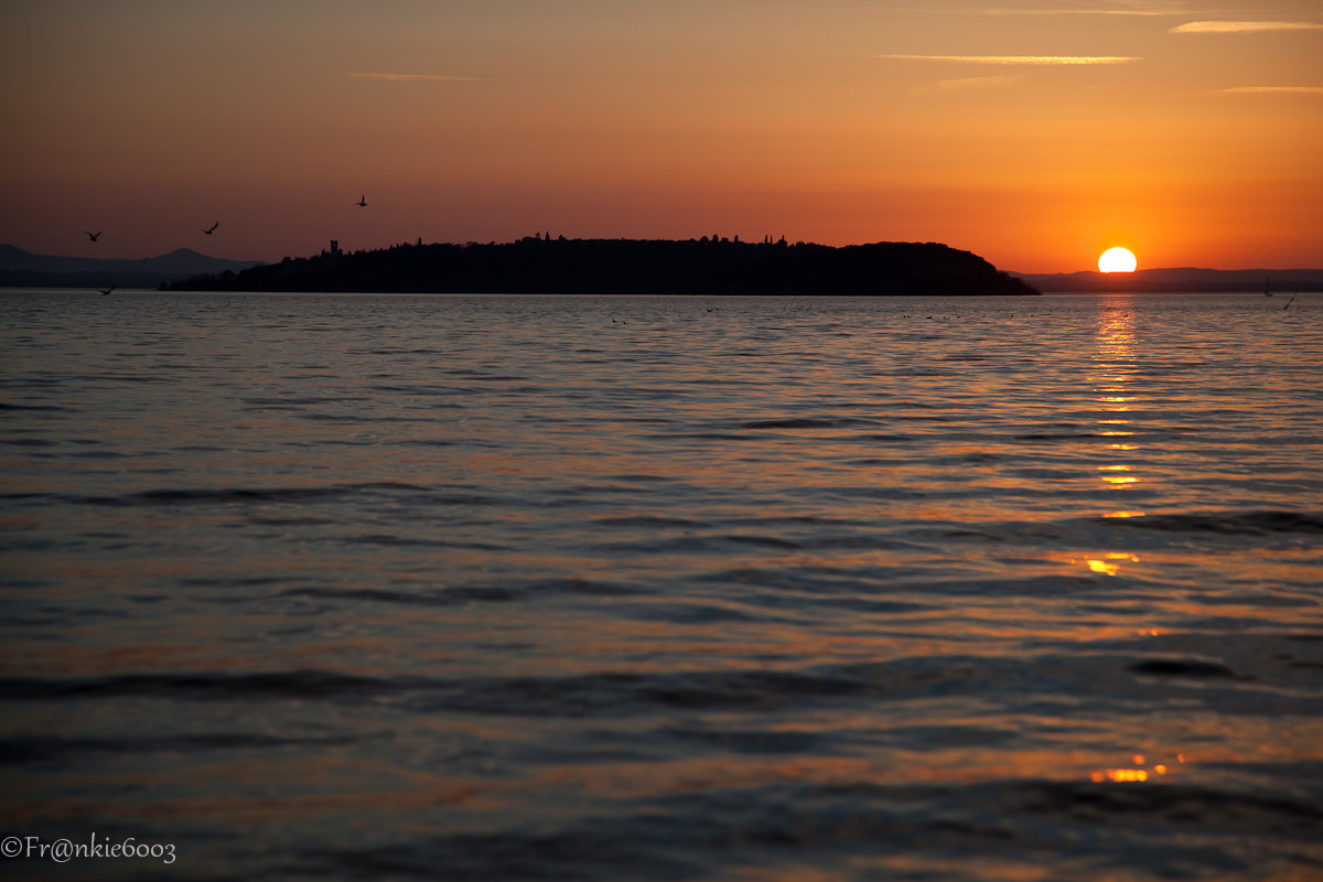 Tramonto sul Lago Trasimeno
