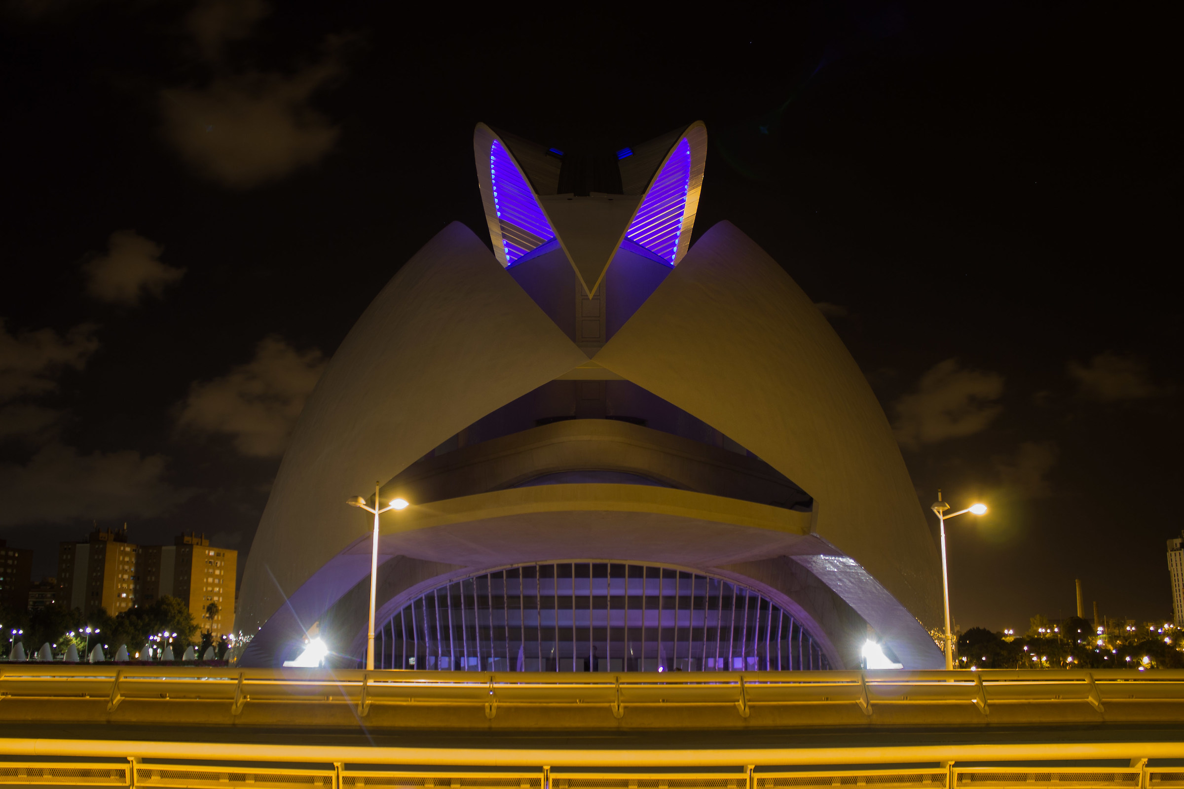 The Palau de les Arts is Reina Sofía. Noche