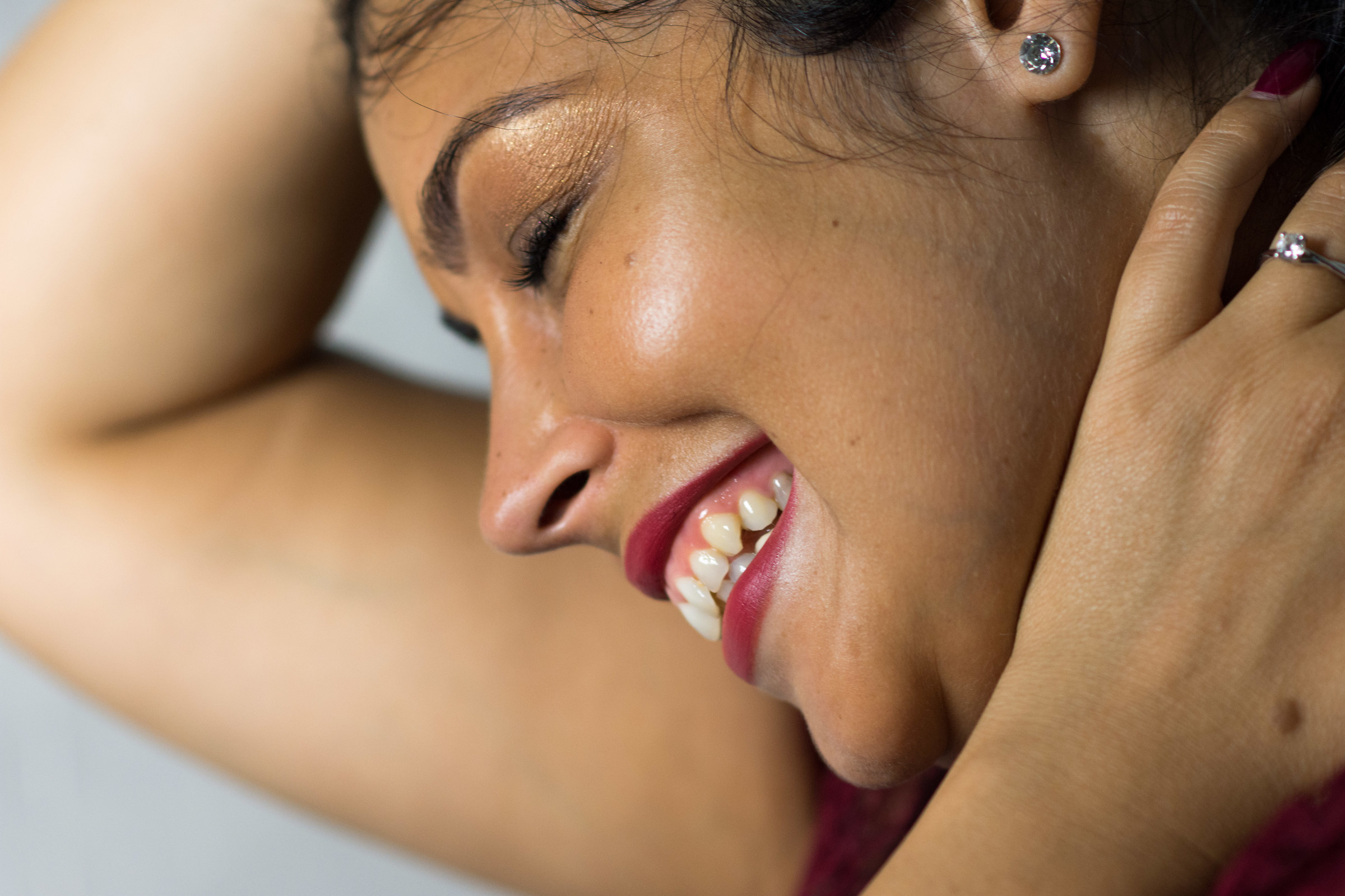 Brigid, smiling from an old memory