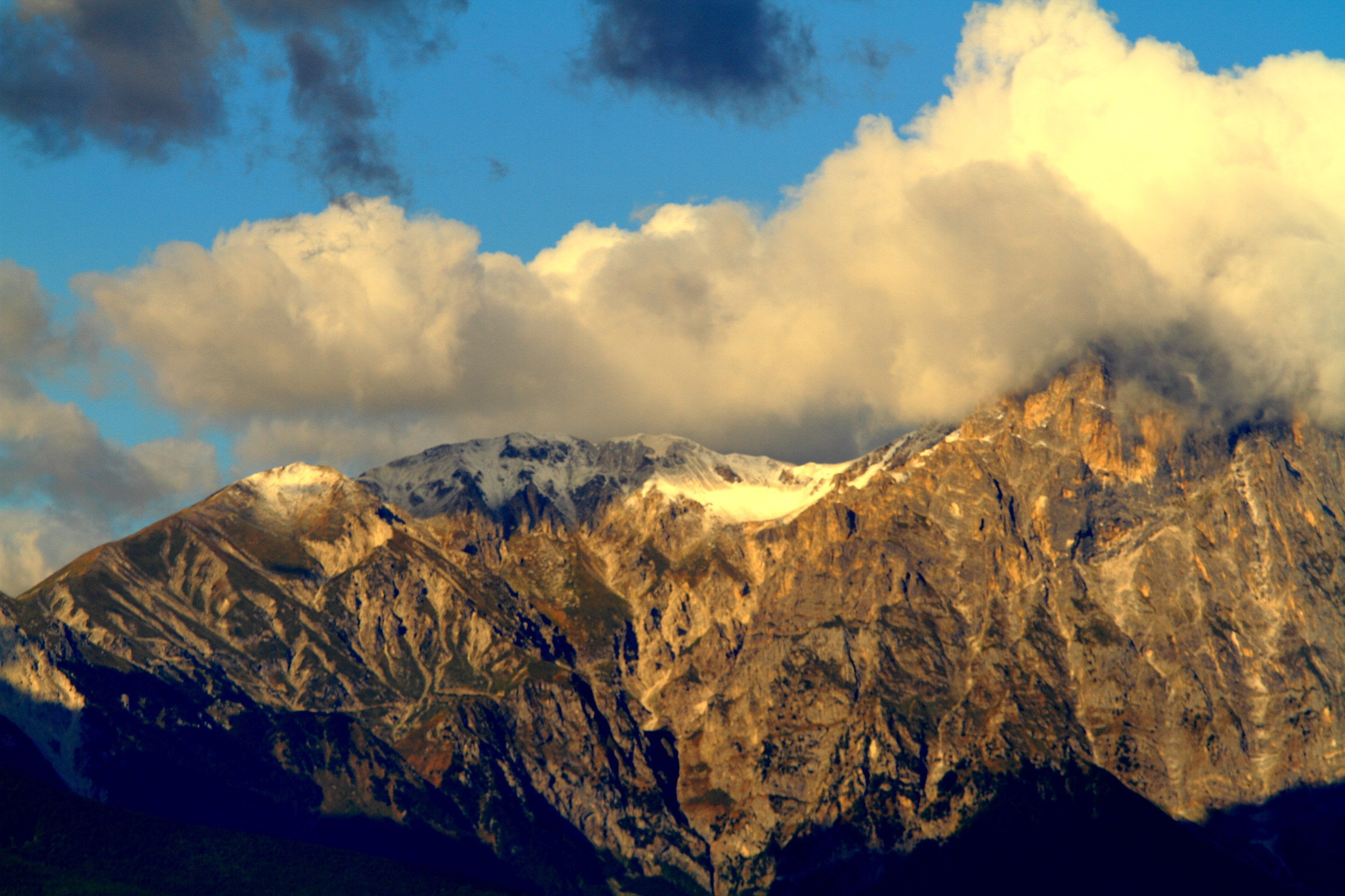 Il Gran Sasso questa mattina.