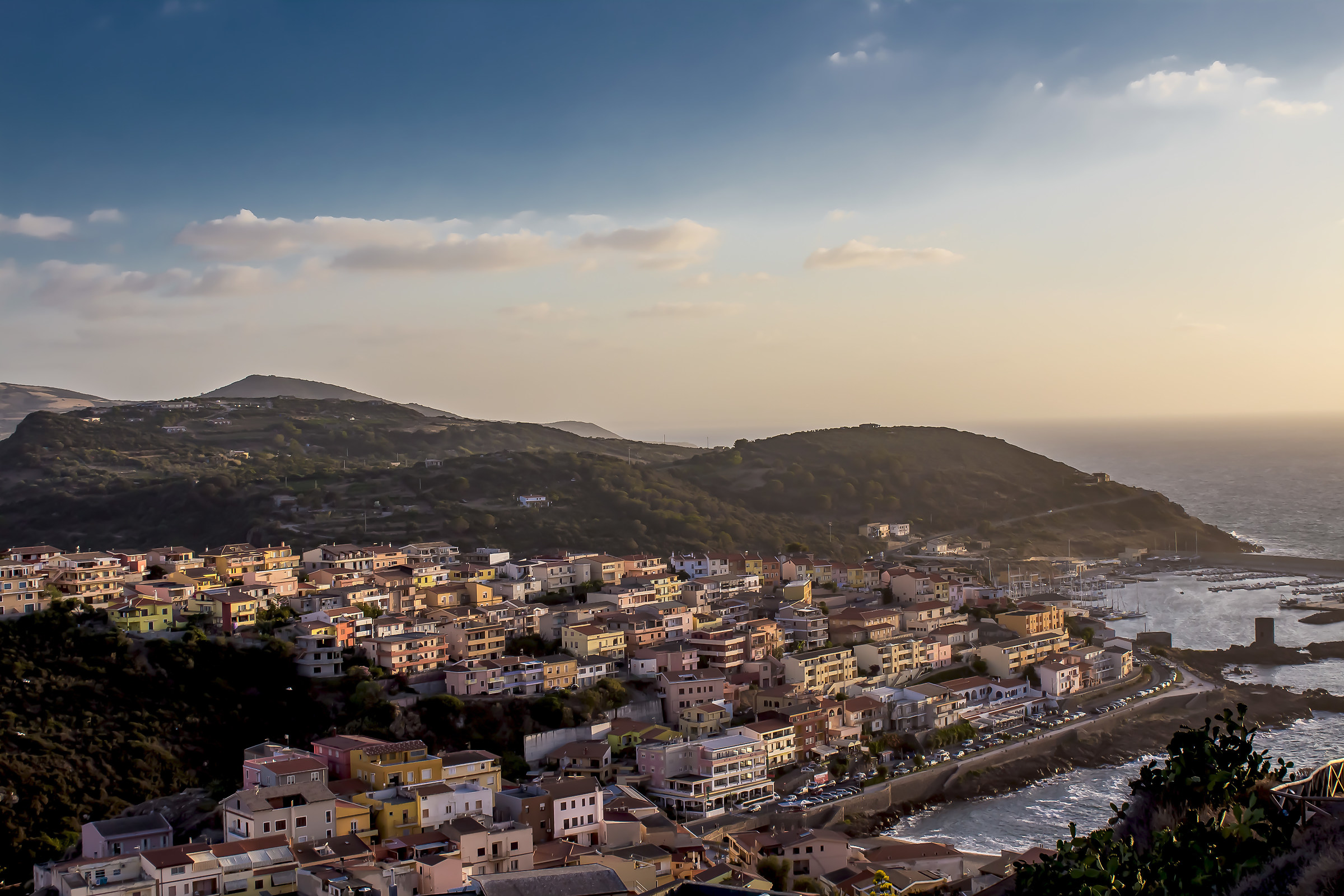 A terrace on Castelsardo, Sardinia