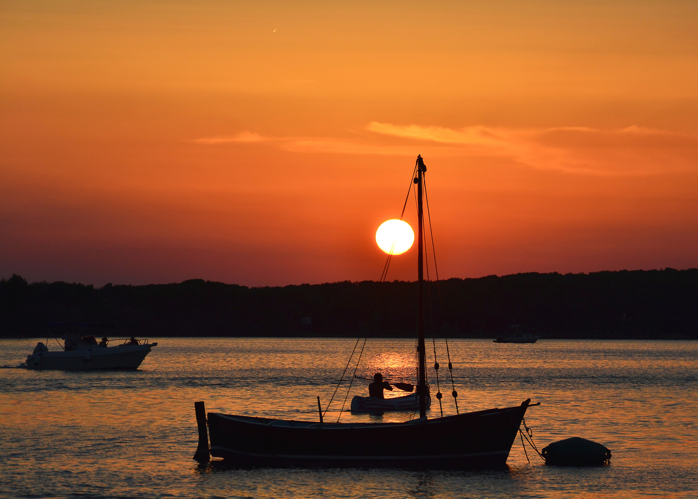 As long as the boat goes ...