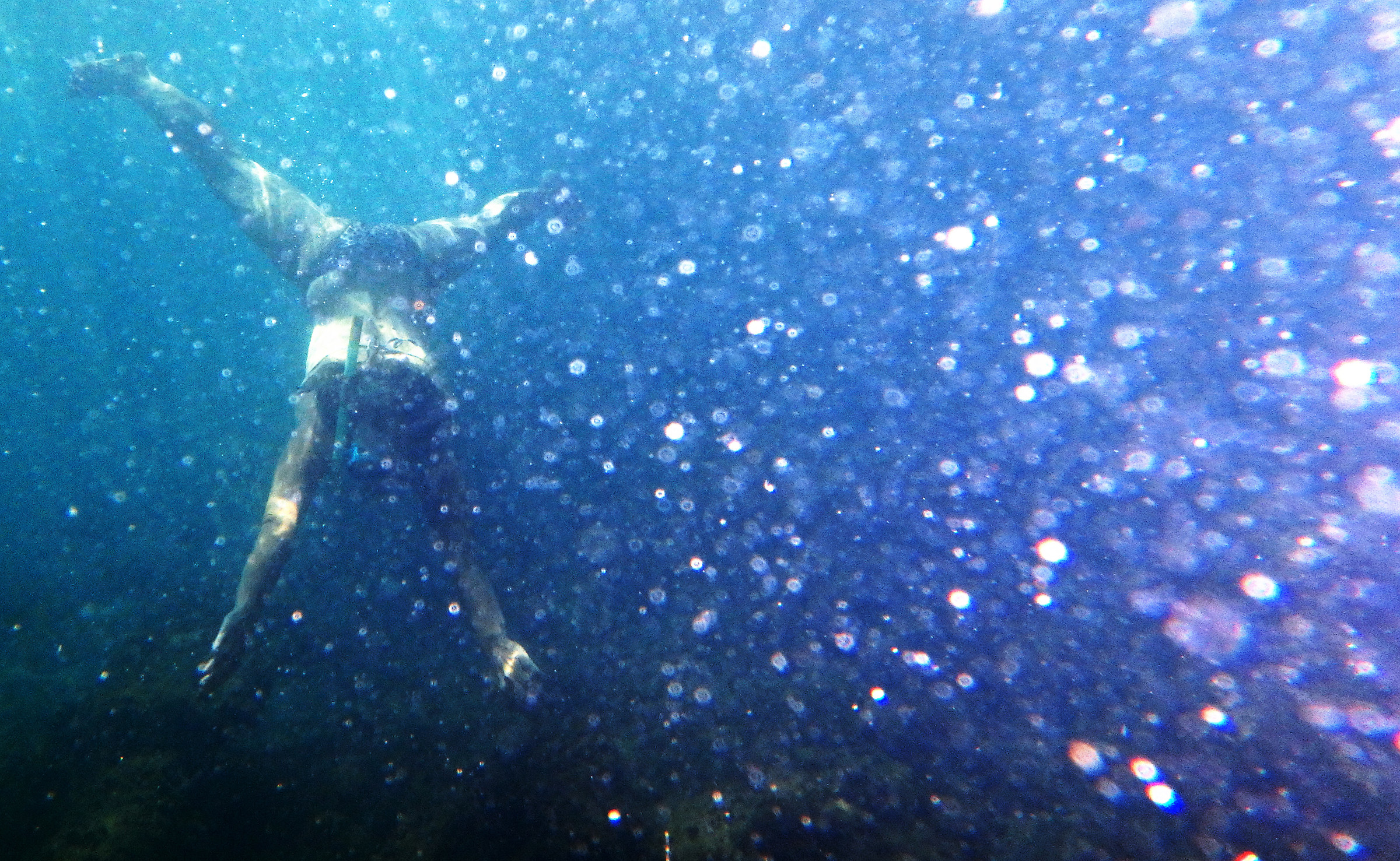 Test in cloudy water