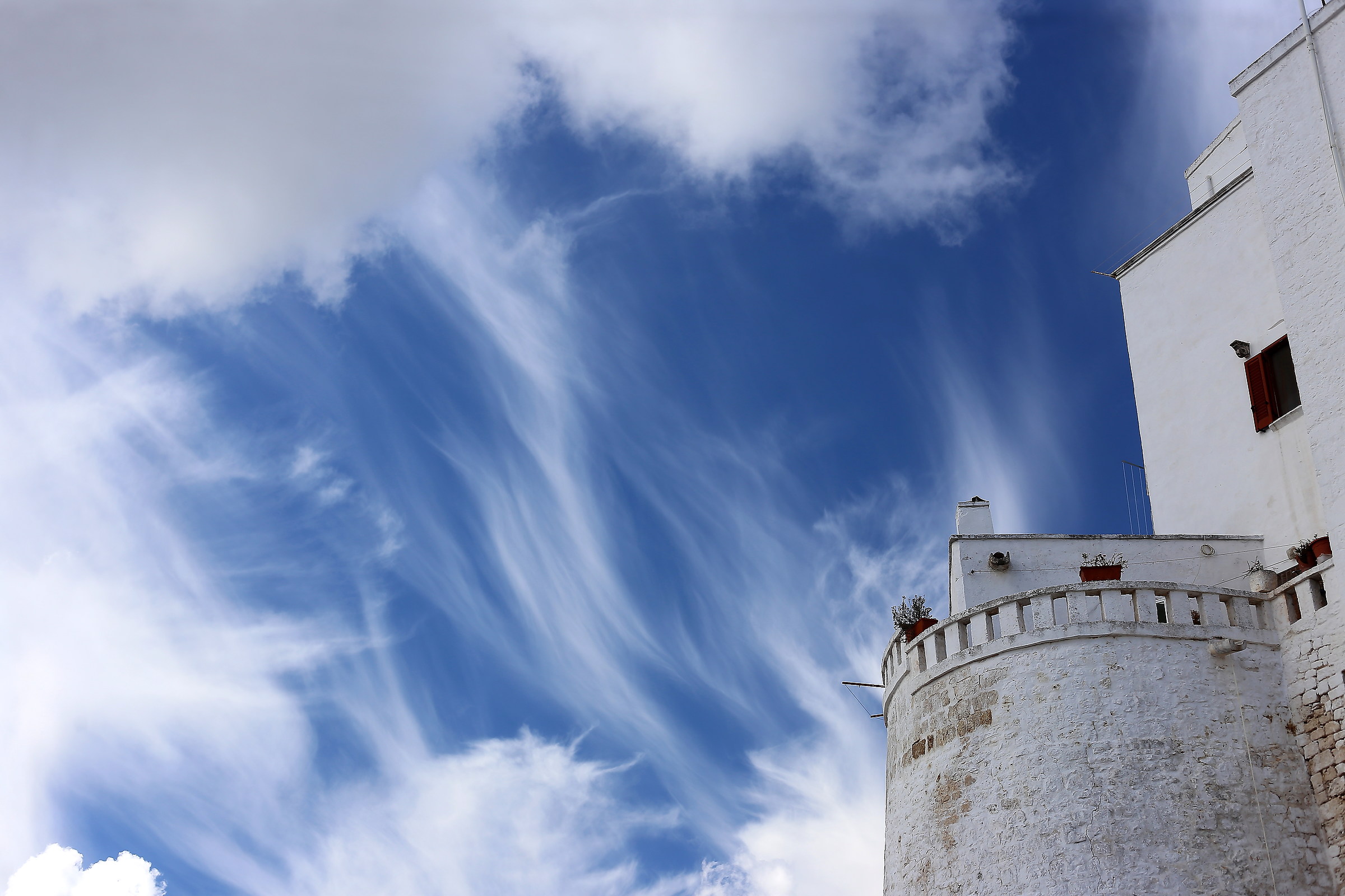 the sky of the tower