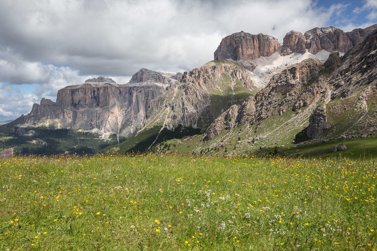 Sella and Sass Pordoi together ...