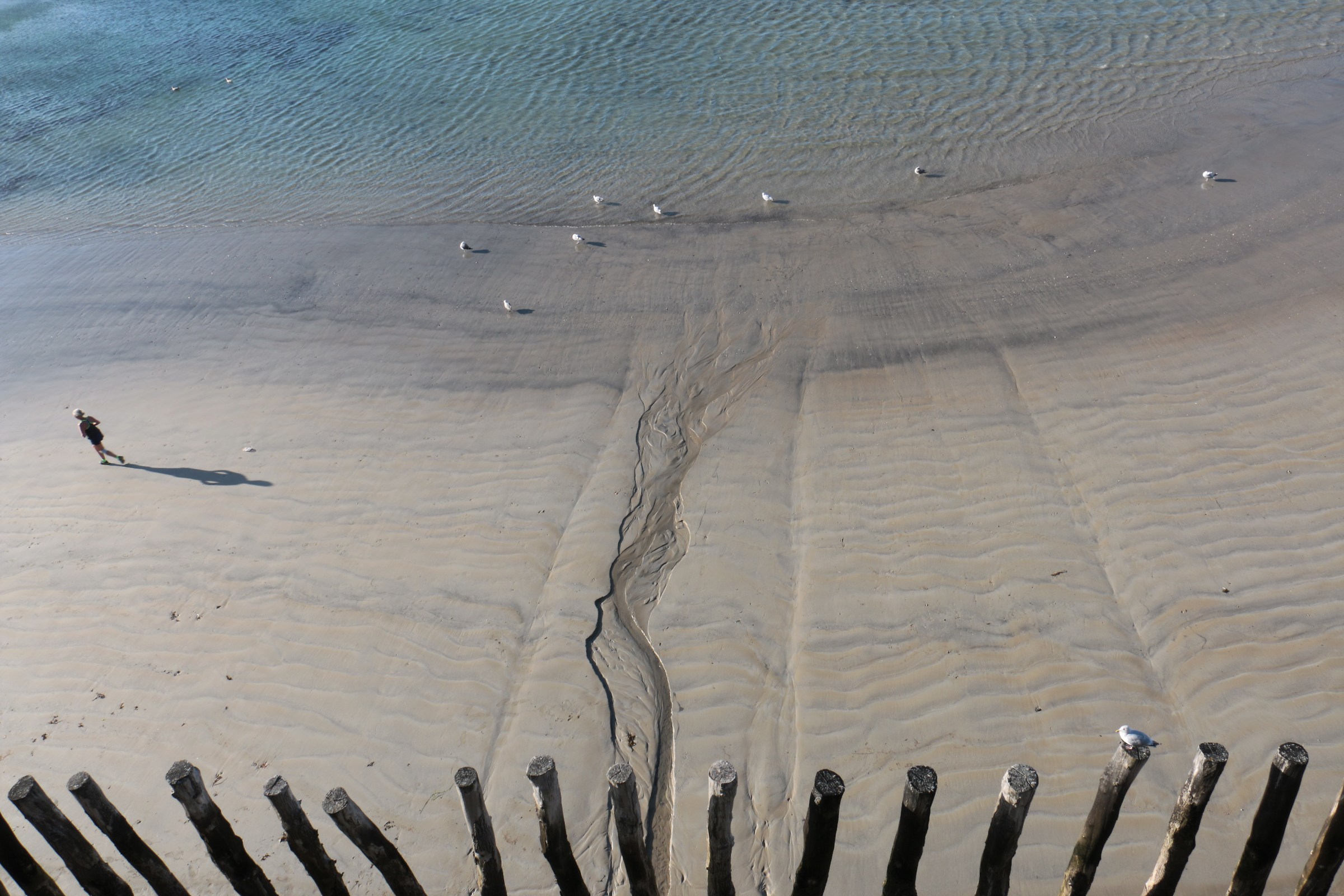 tide retreat in Saint Malo