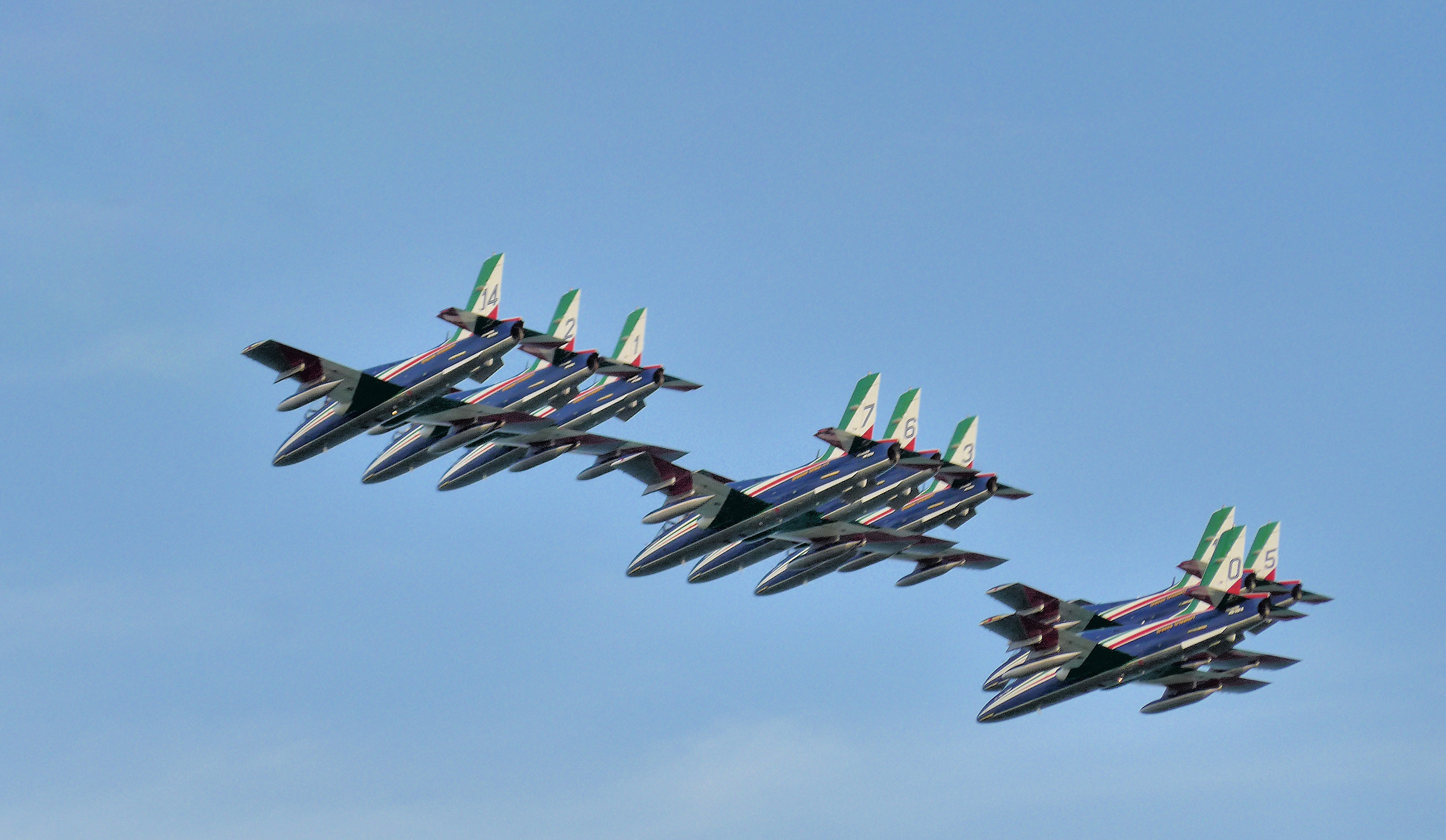 the tricolor arrows at jesolo