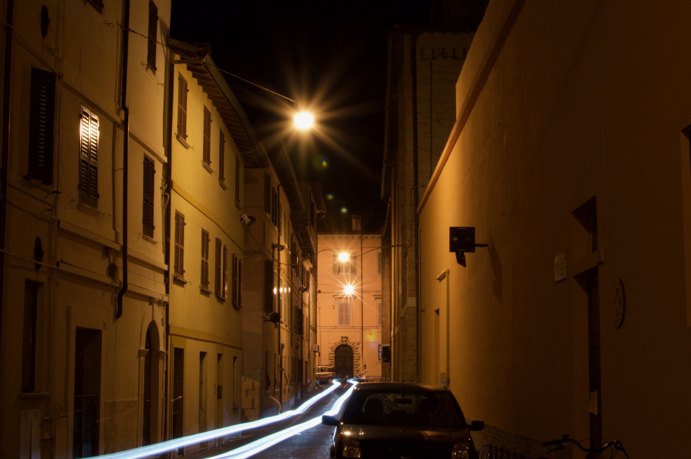 Lighthouses in the night