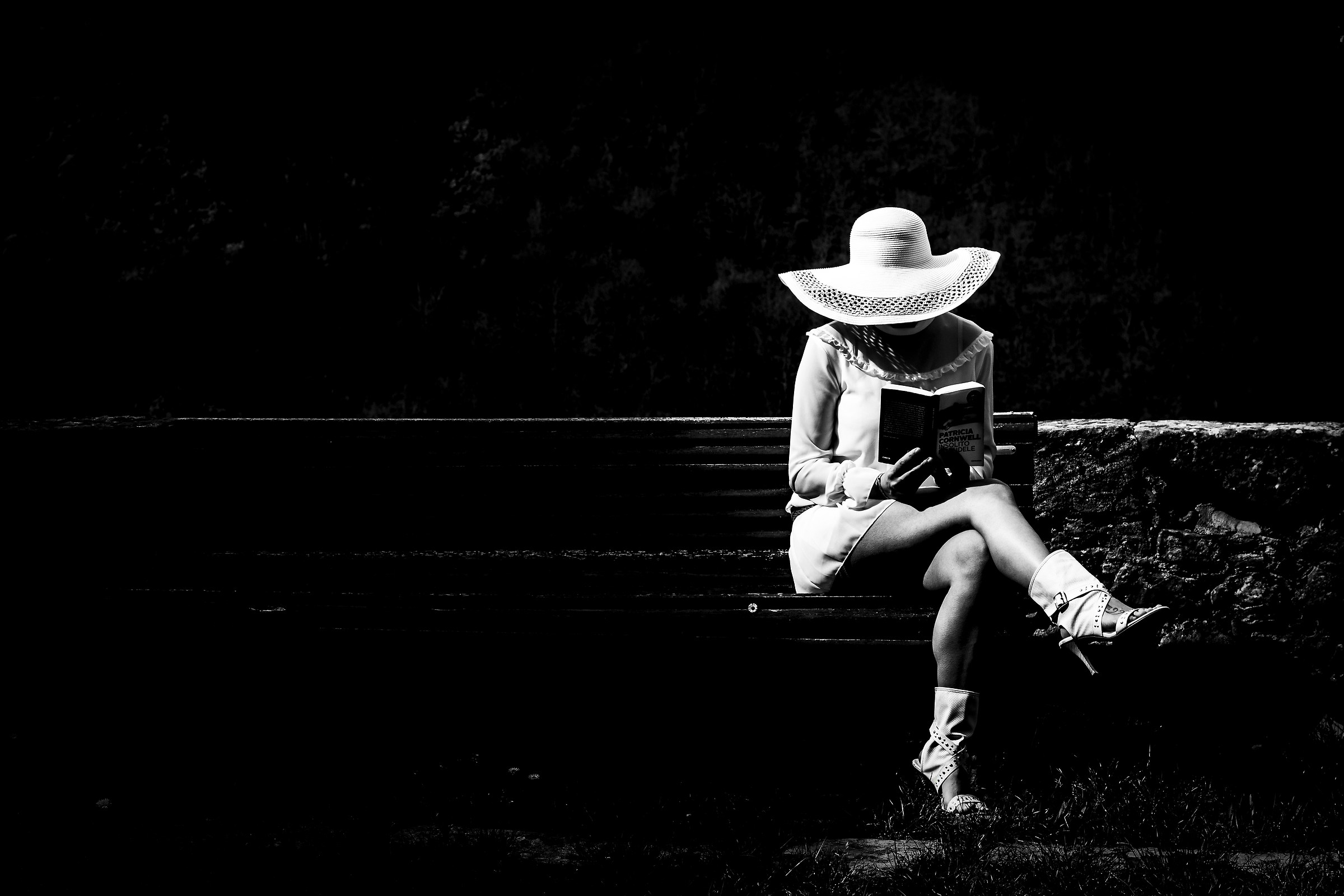 Immersed in reading ..