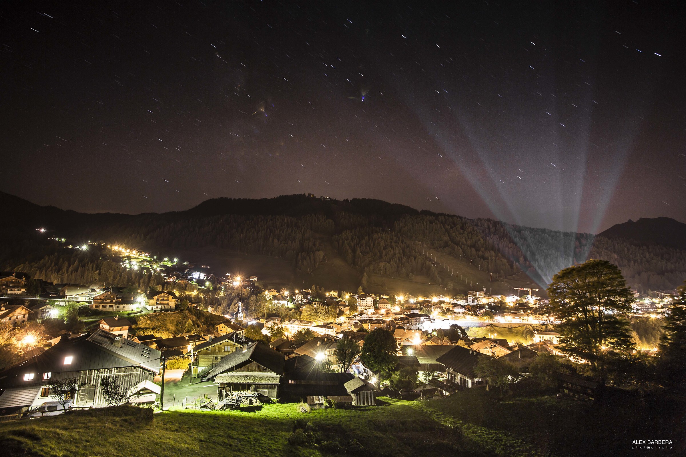 Morzine in the night