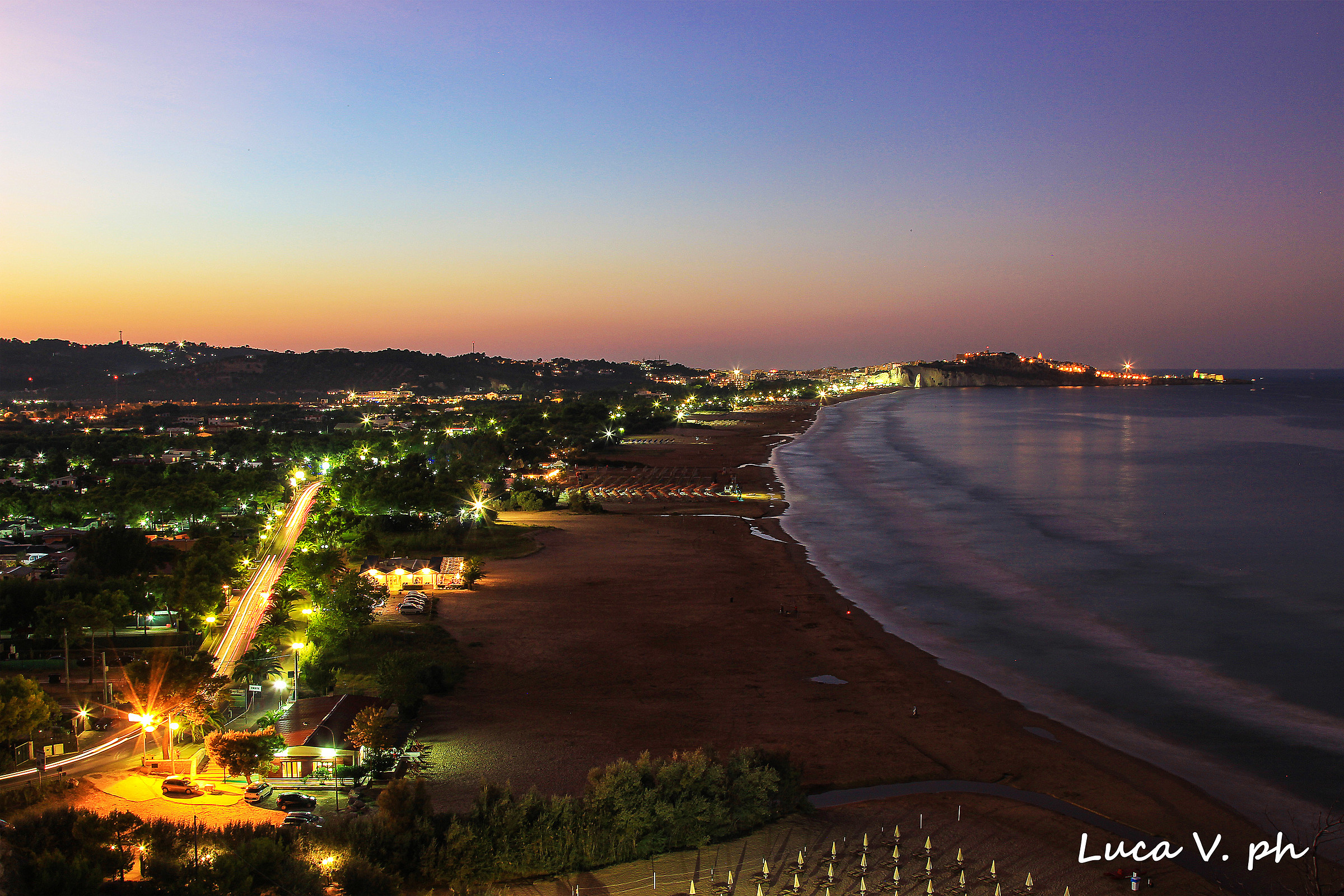 "Sunset is born from a sun yawn"