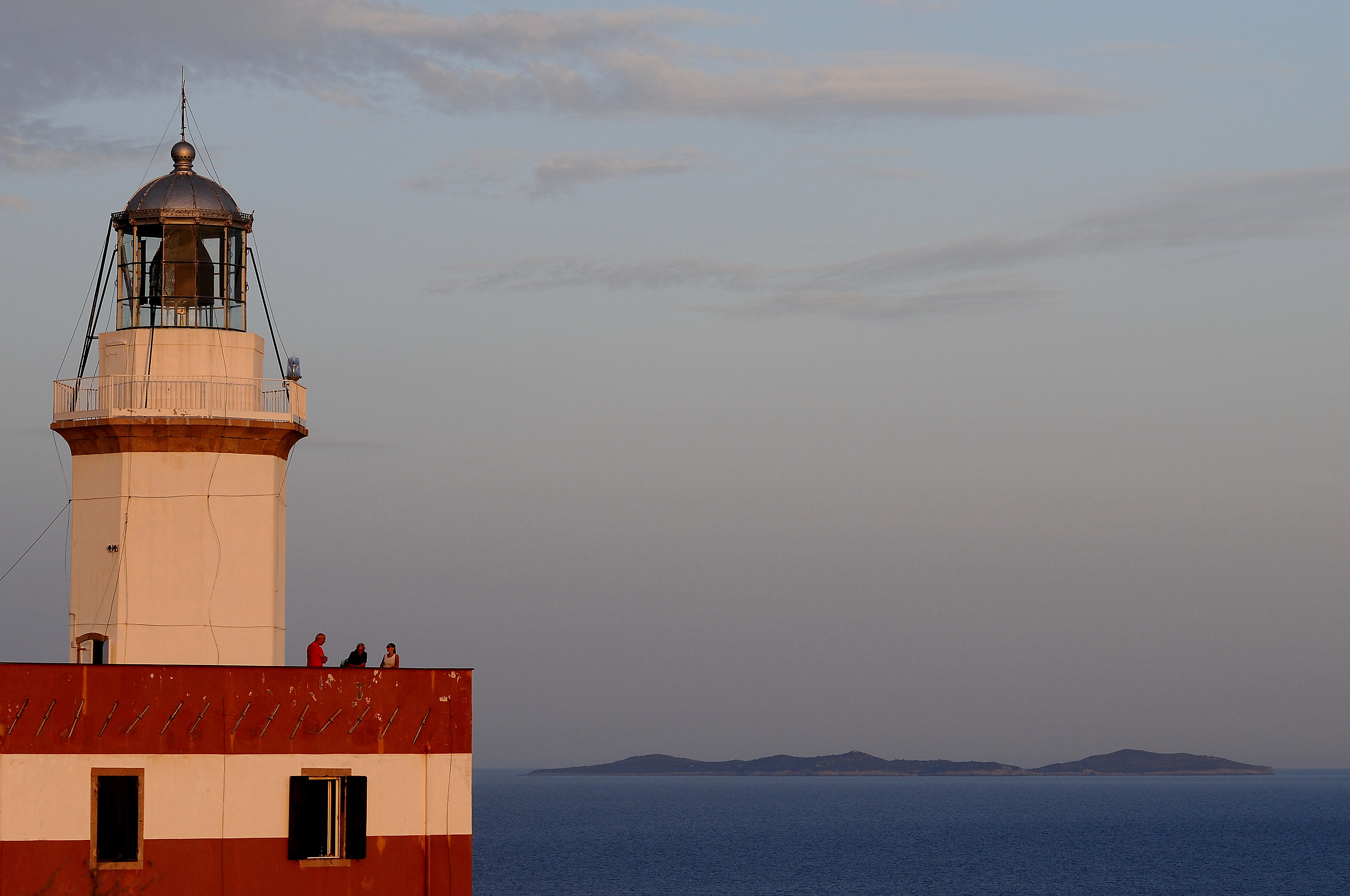 Red Capel Lighthouse with Giannutri Island