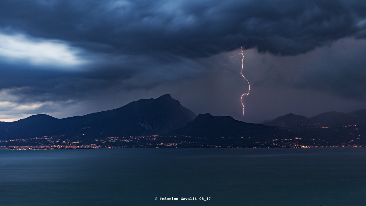 Thunderstorm at blue hour