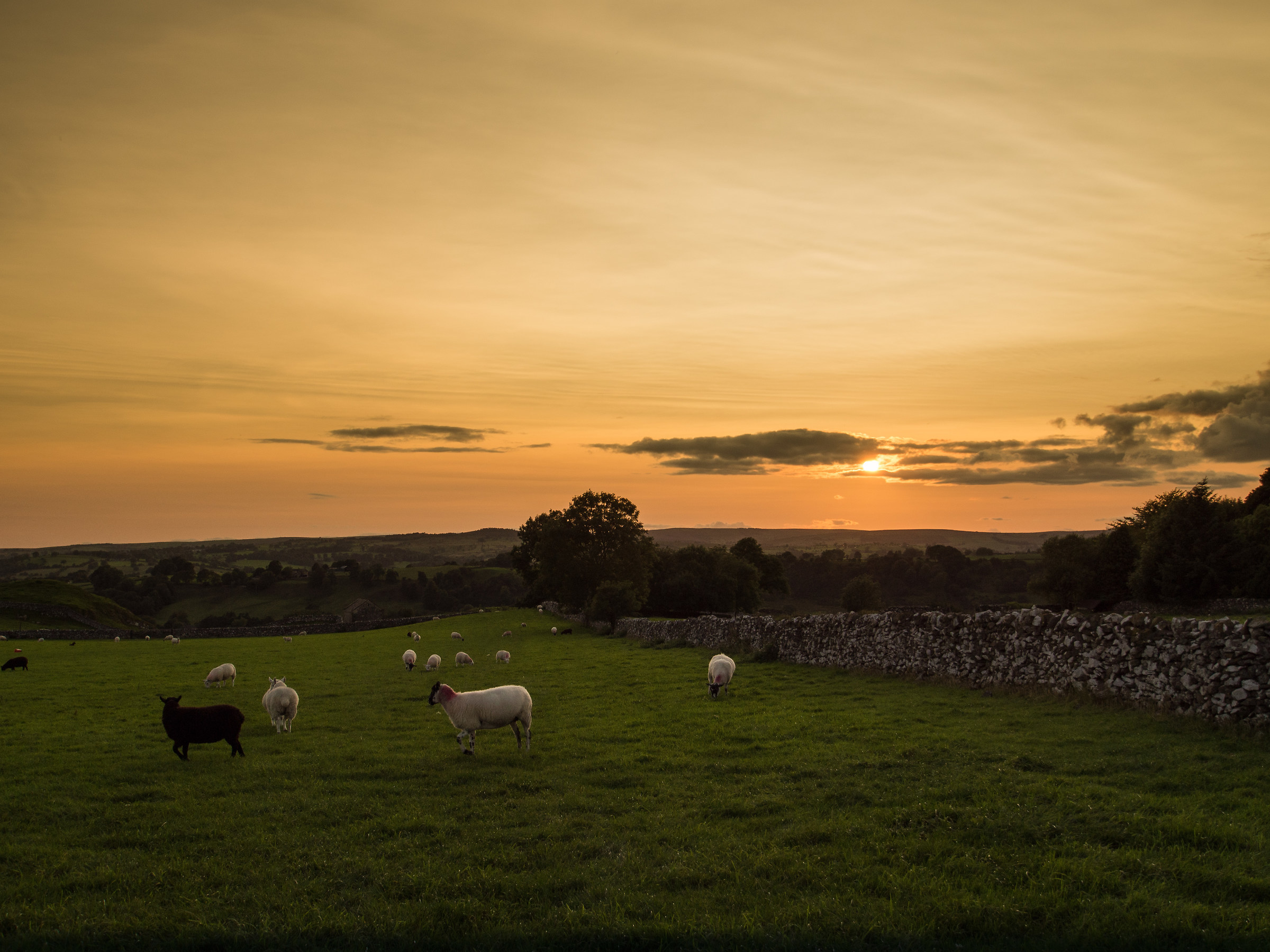 Sunset in Hartington