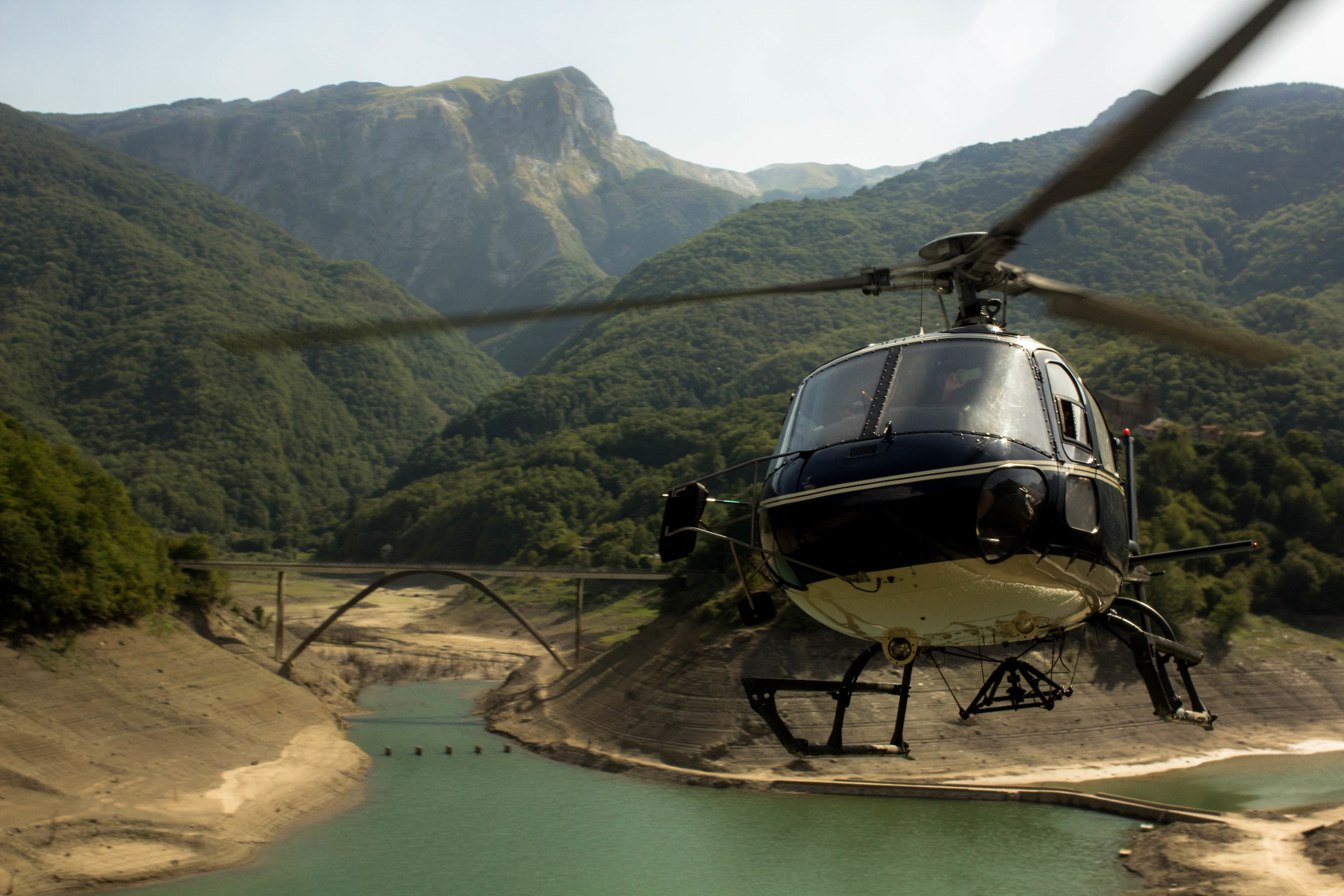 Helicopter in nature