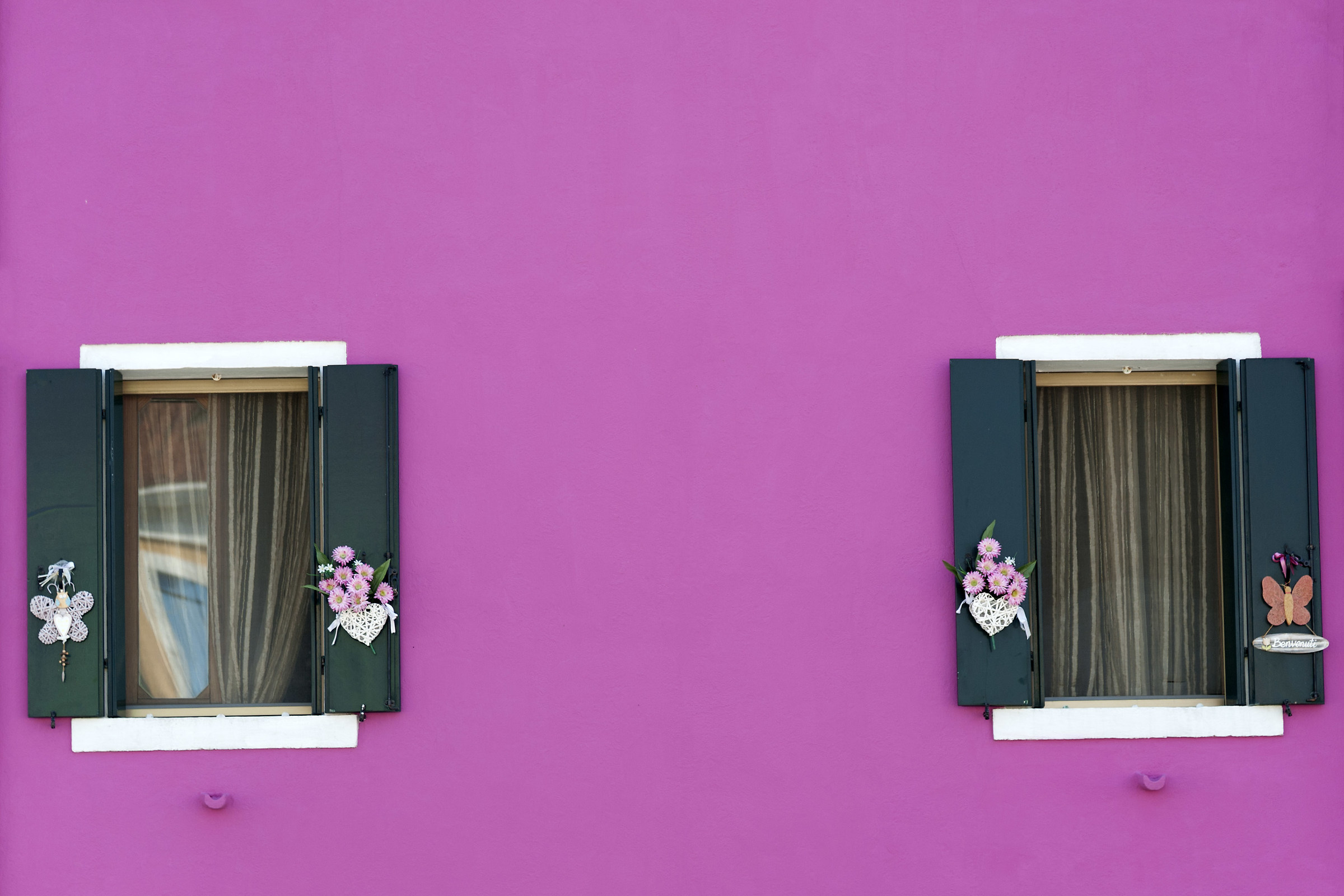 windows of Burano