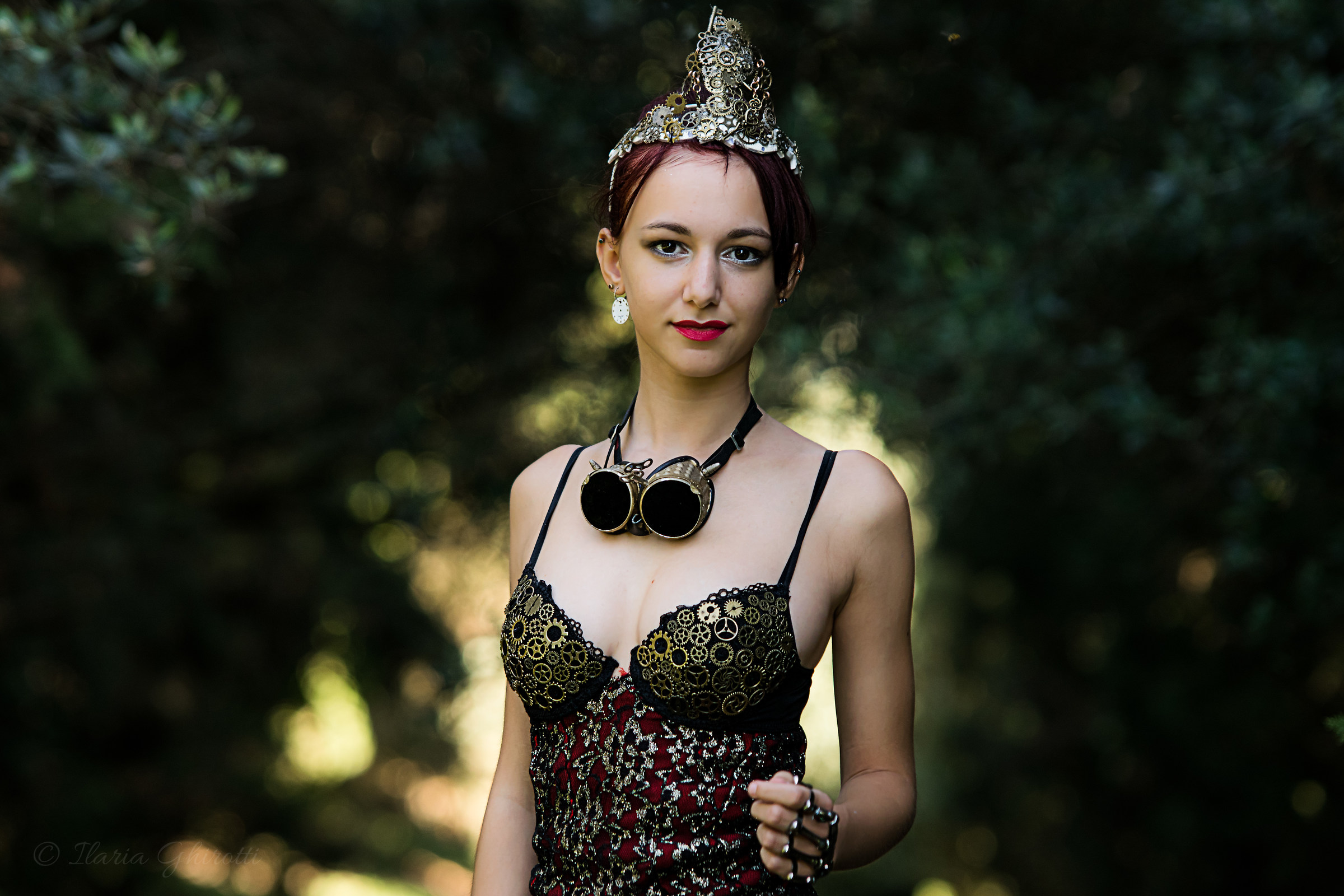 Young steampunk damina