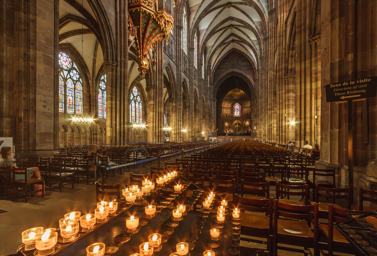 Strasbourg ... lights in Cathedral
