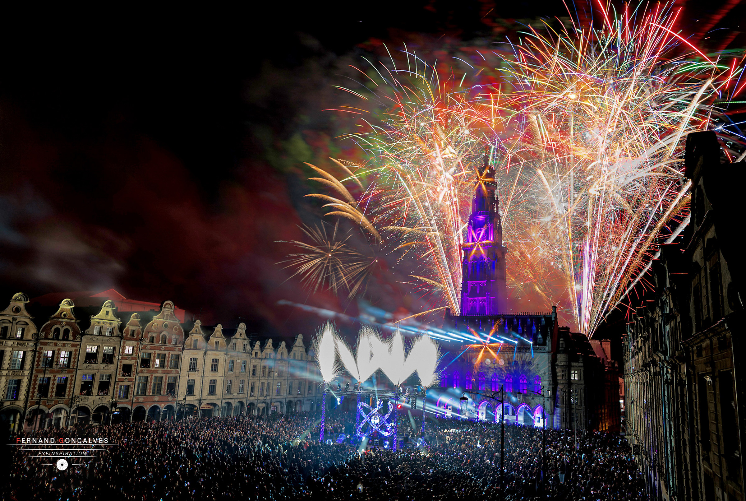 Embrasement du Beffroi d'Arras