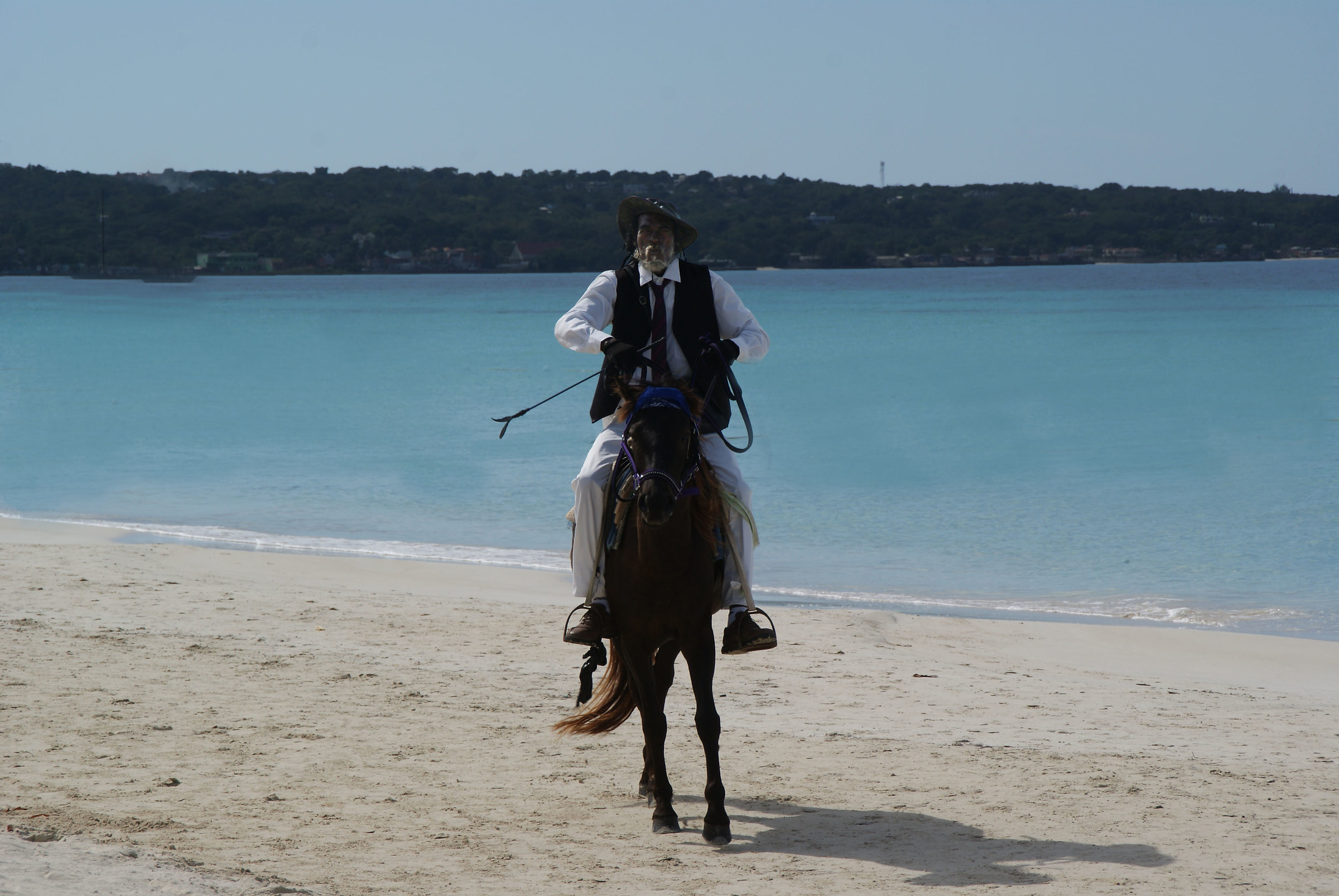 Mexico, rider on the beach