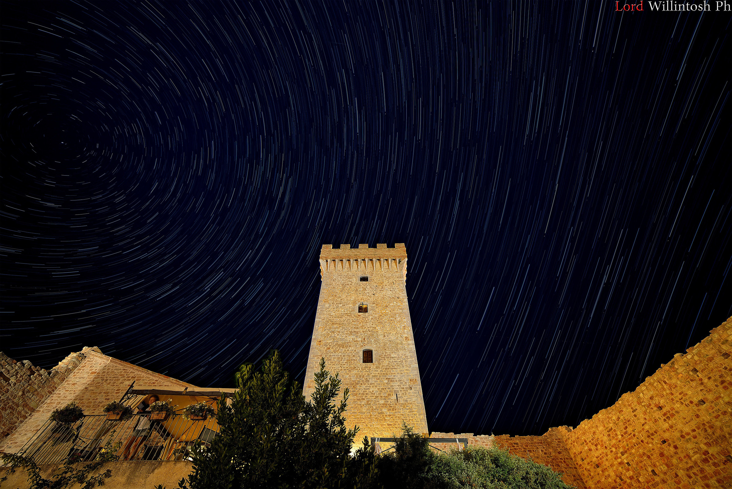Startrail al Castello