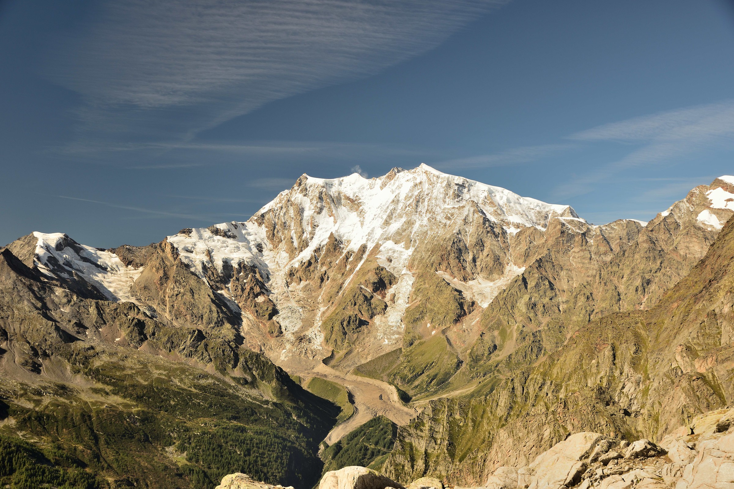 the east wall of Monte Rosa
