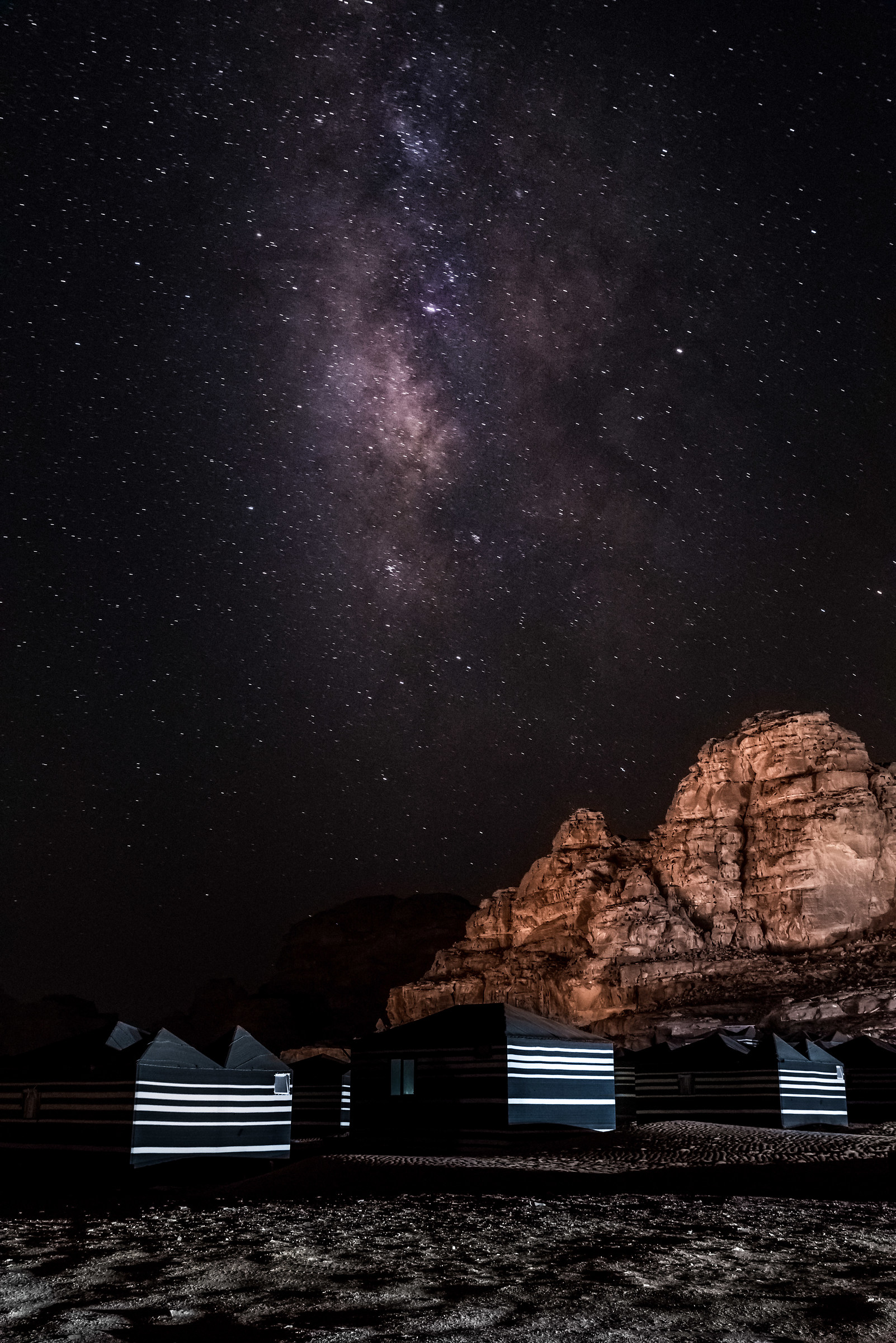 Milky way in Wadi Rum