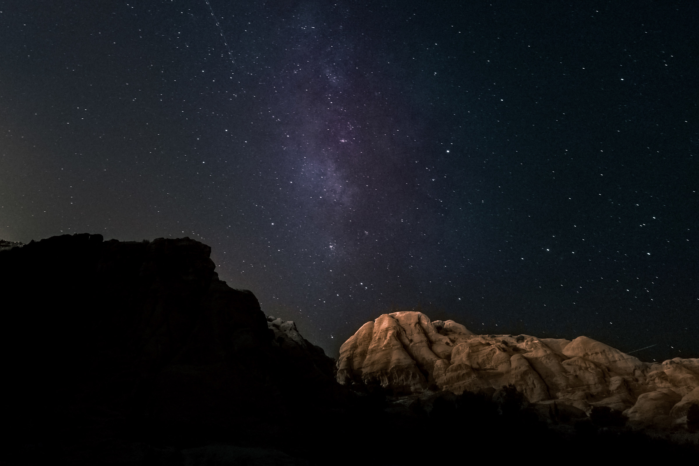 Milky way in Petra