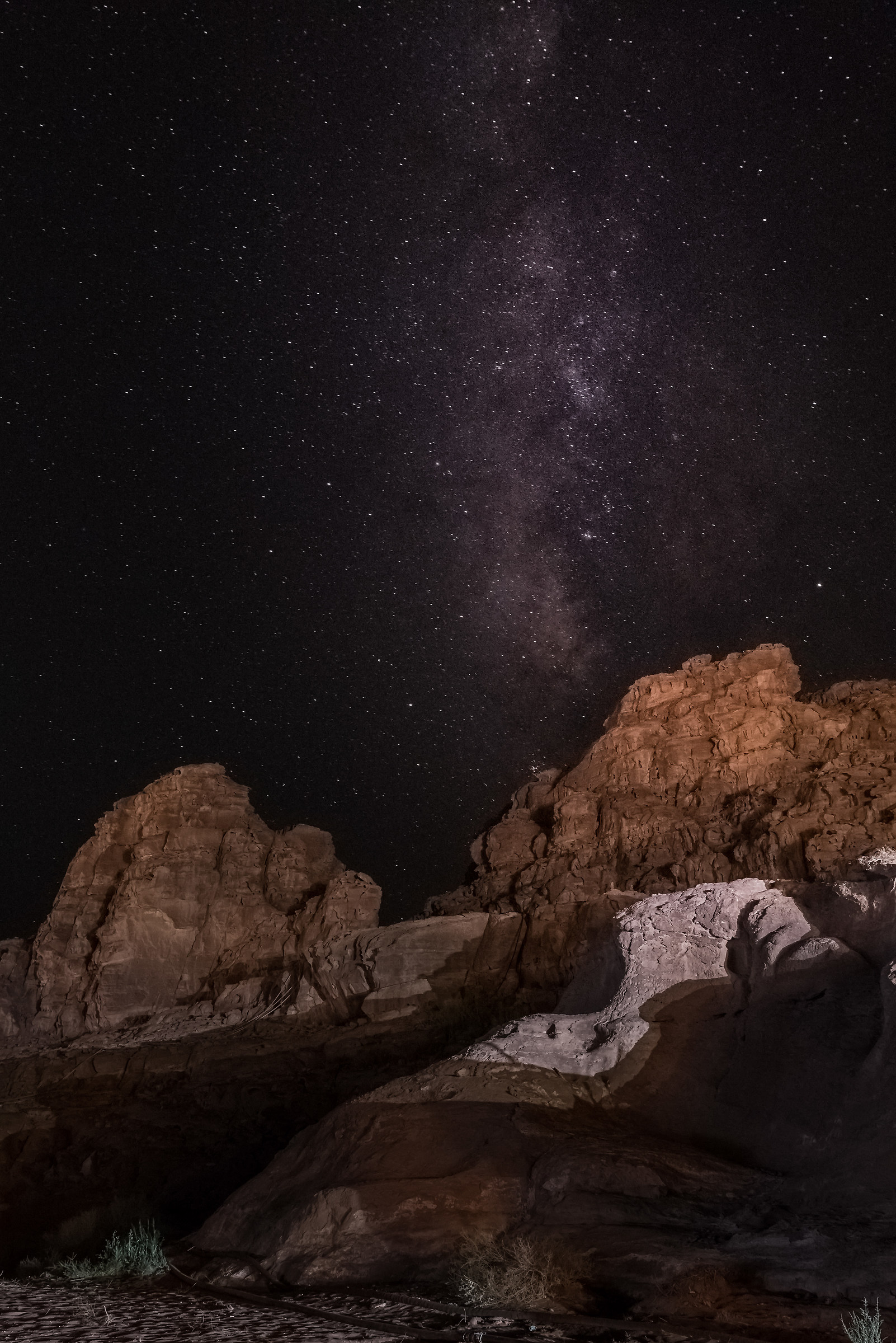 Milky way in Wadi Rum