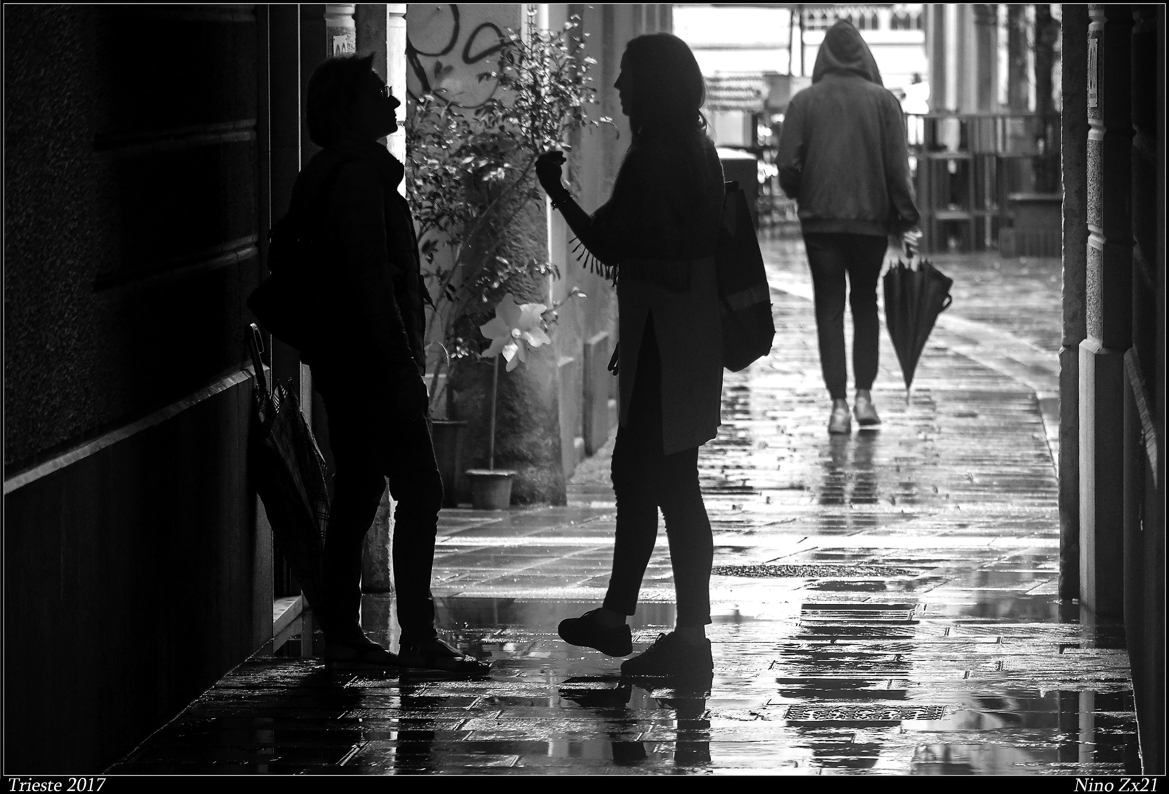 Waiting for a lightening.