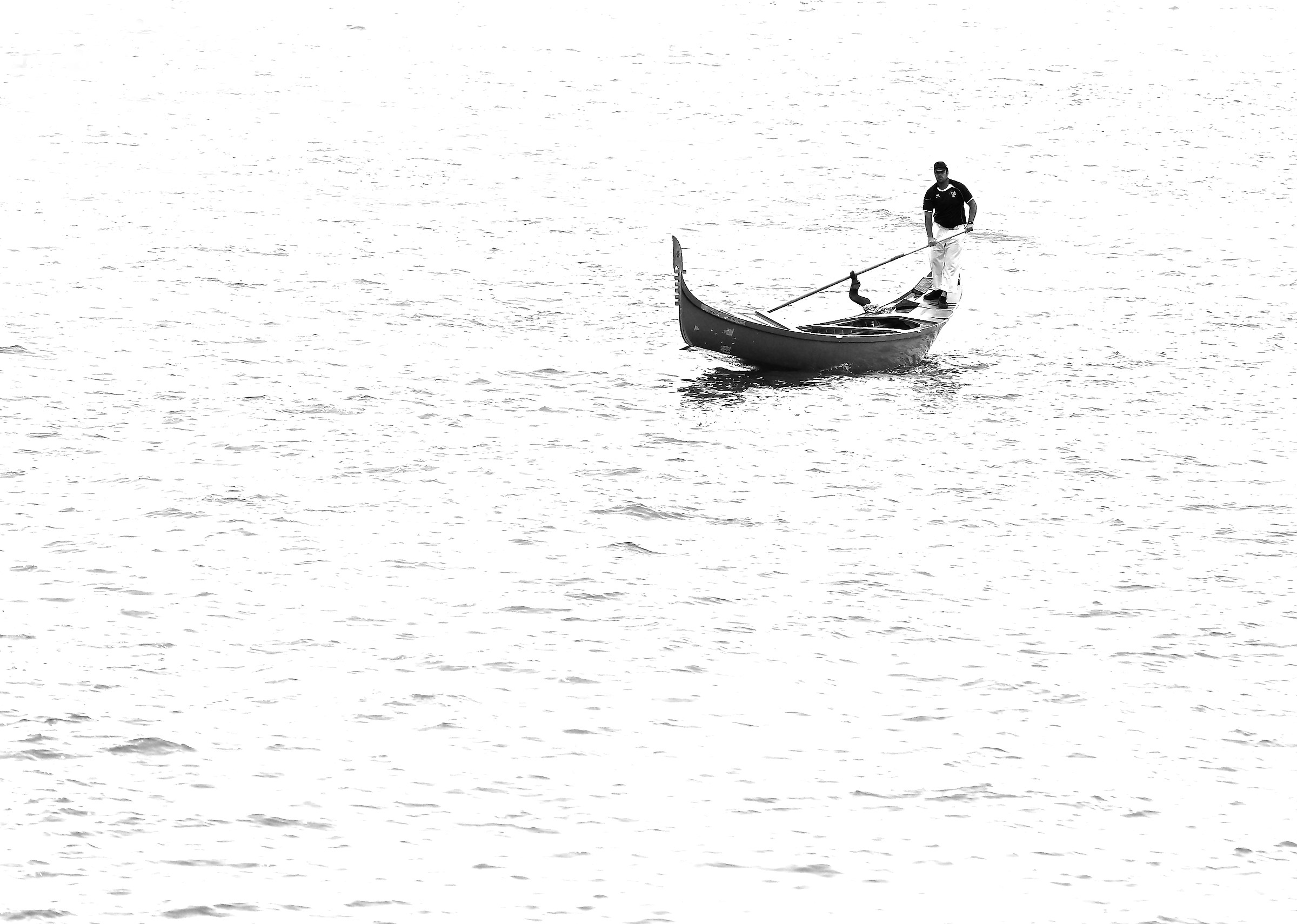 The silence of the lagoon.