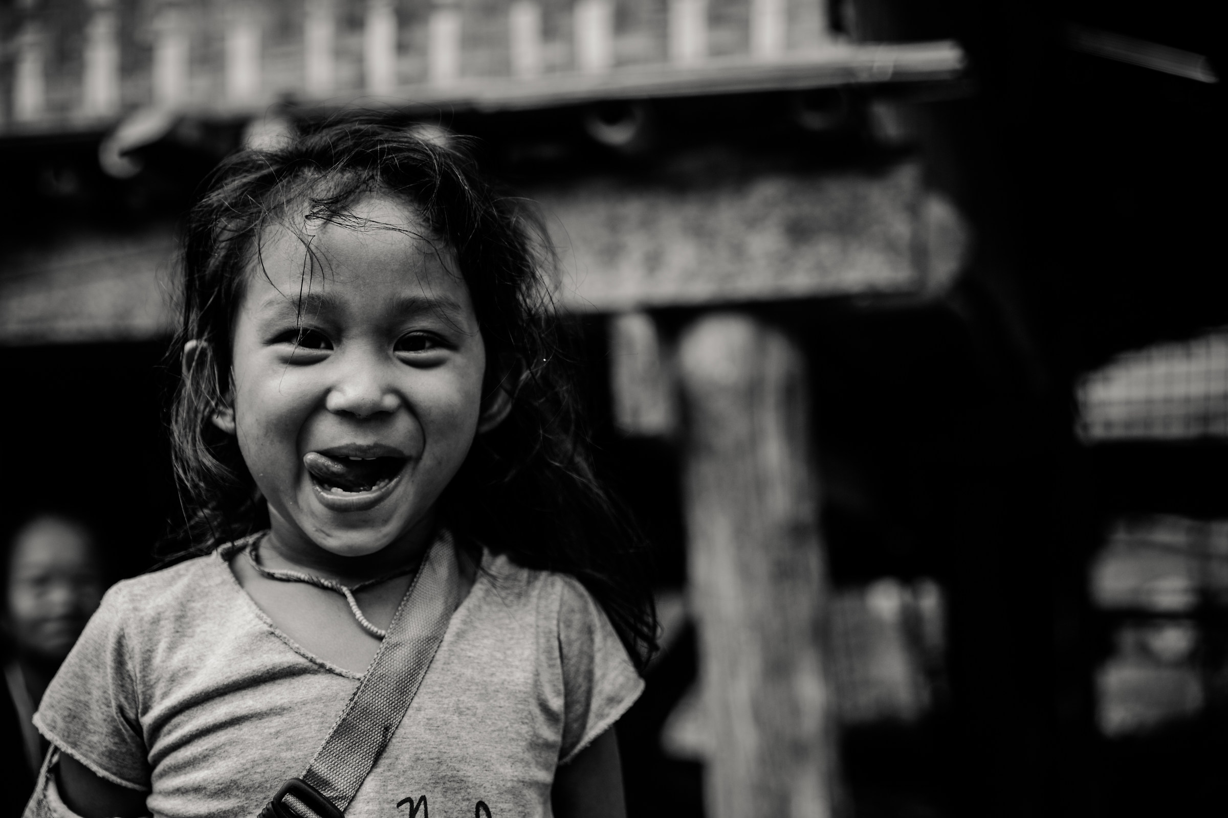 little girl for small smile