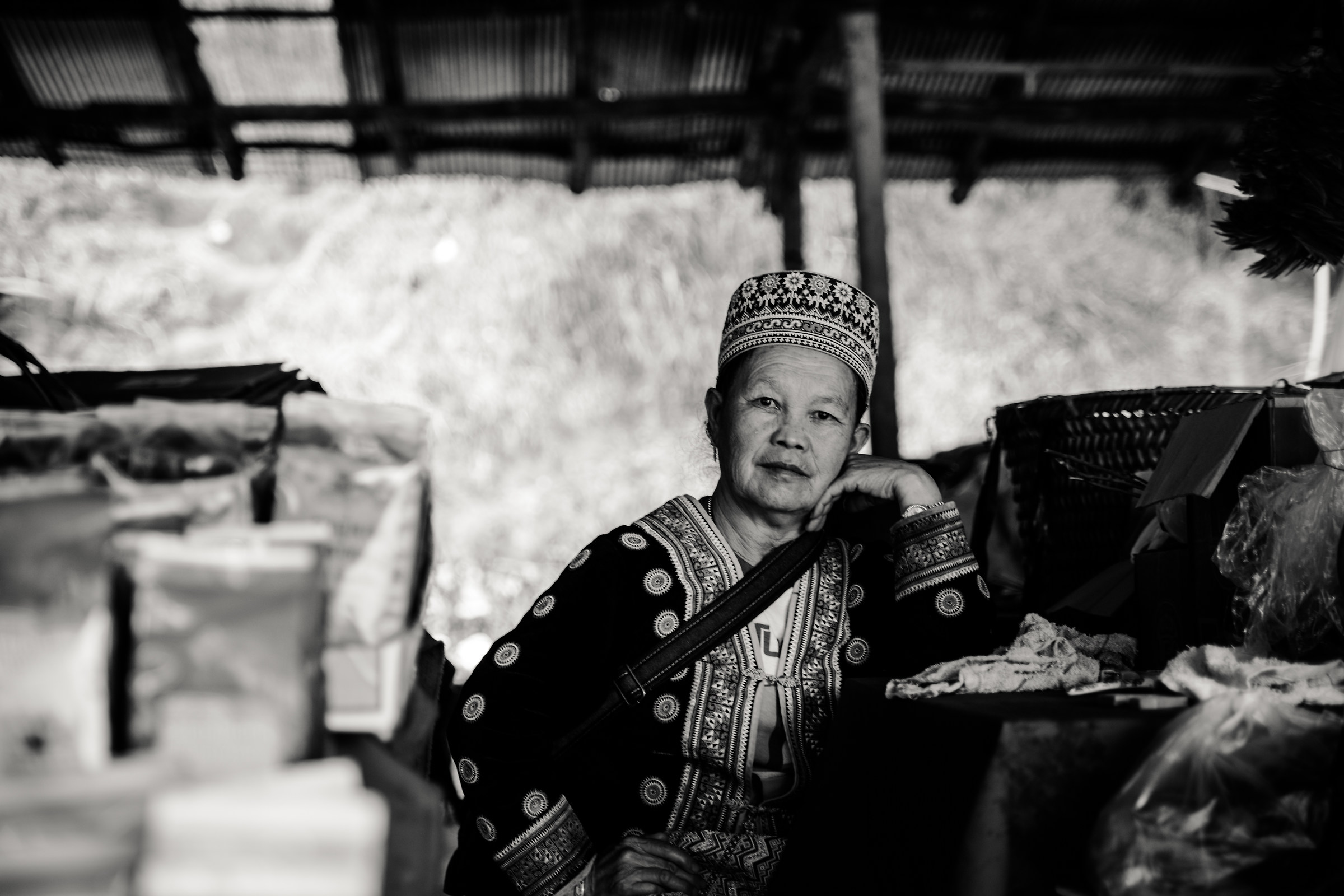 old lady at the market