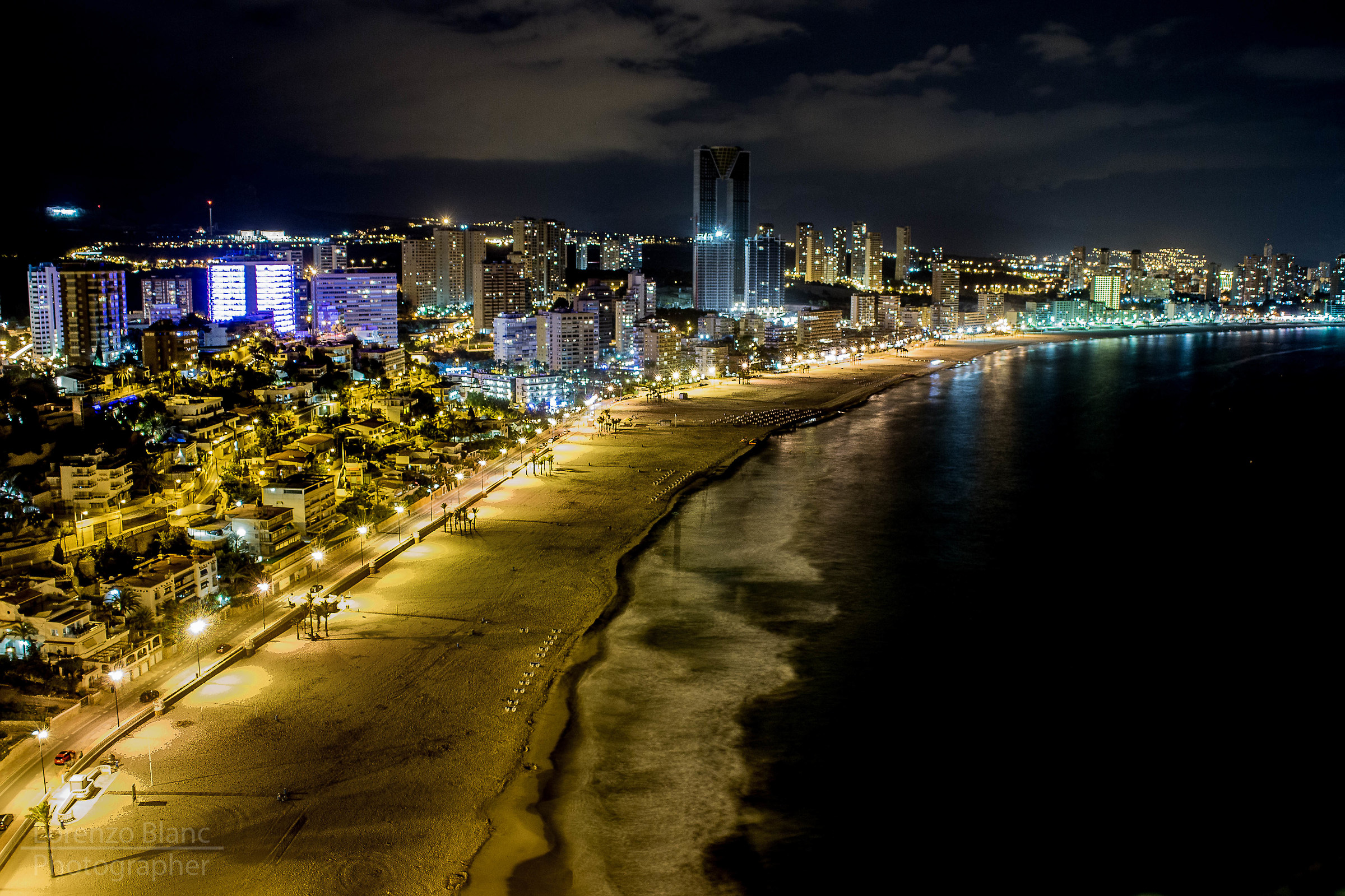 Benidorm beach of west