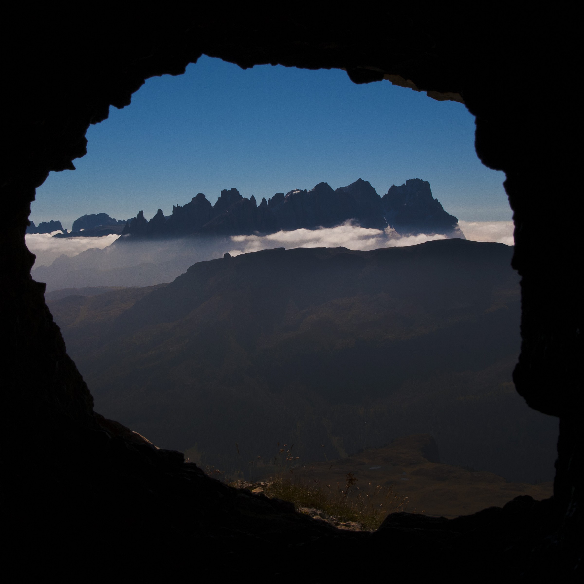 Vista da una galleria di guerra...