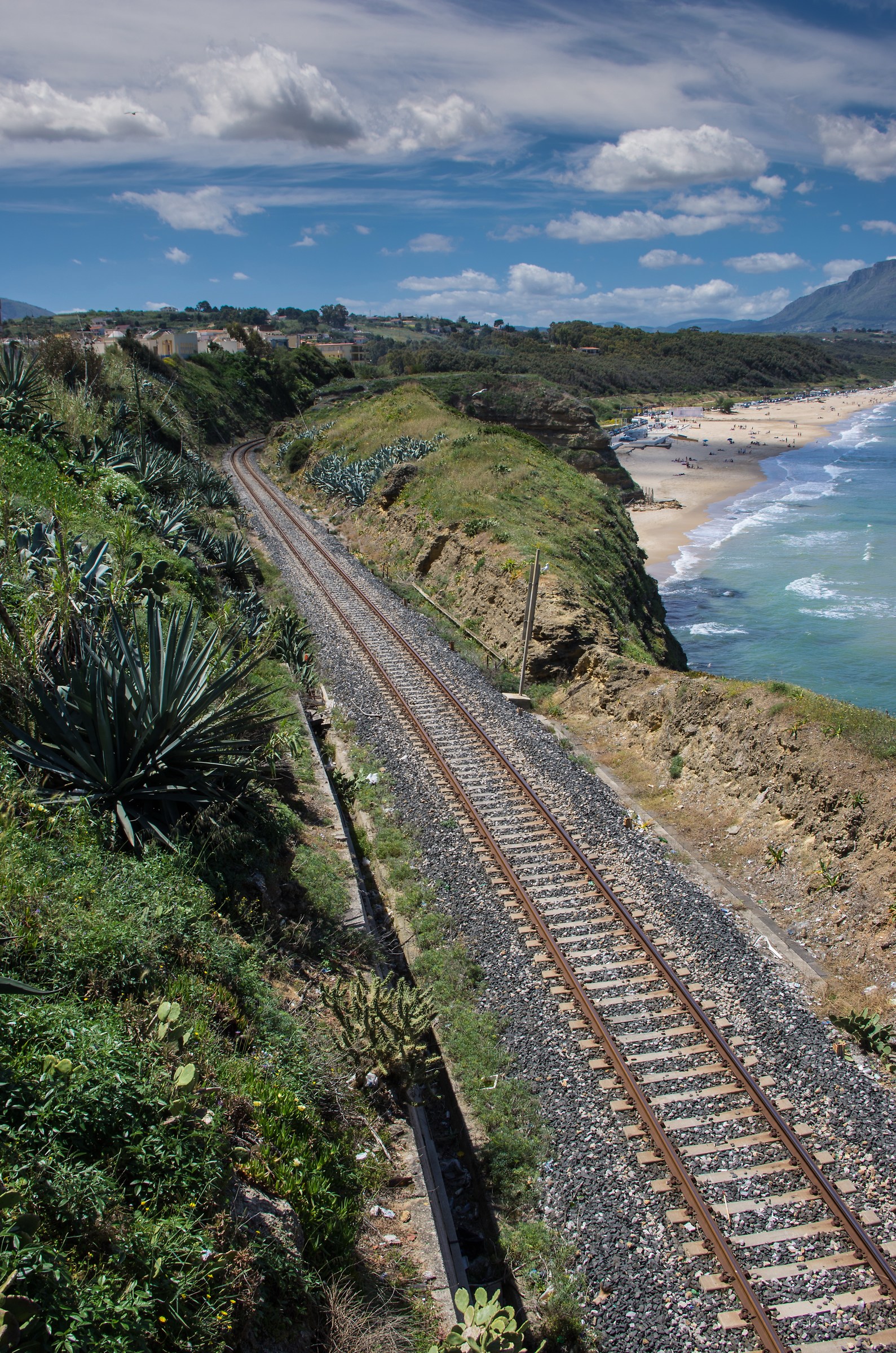 Railway on the sea ...