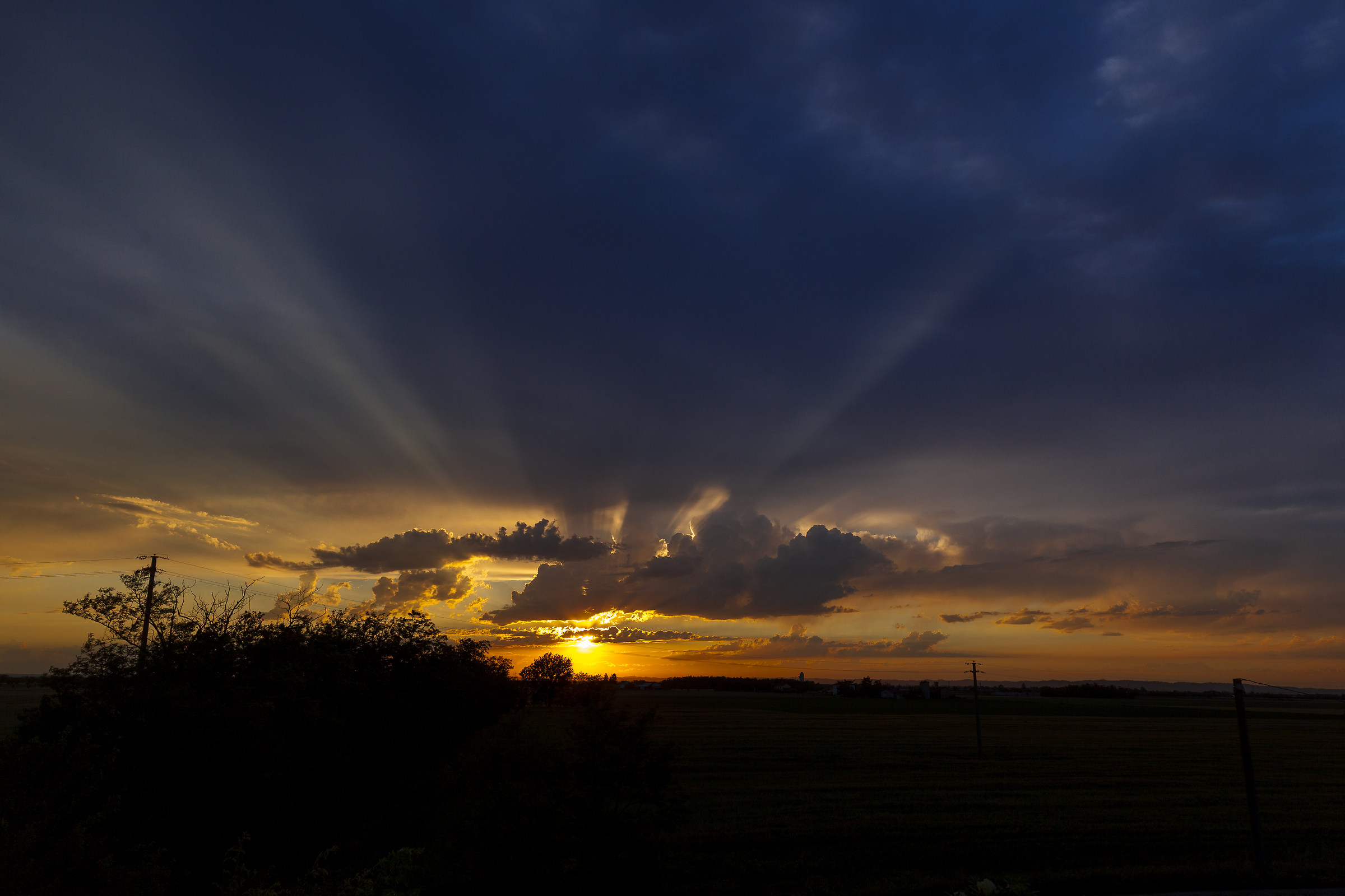 Tramonto sulla Campagna Piemontese