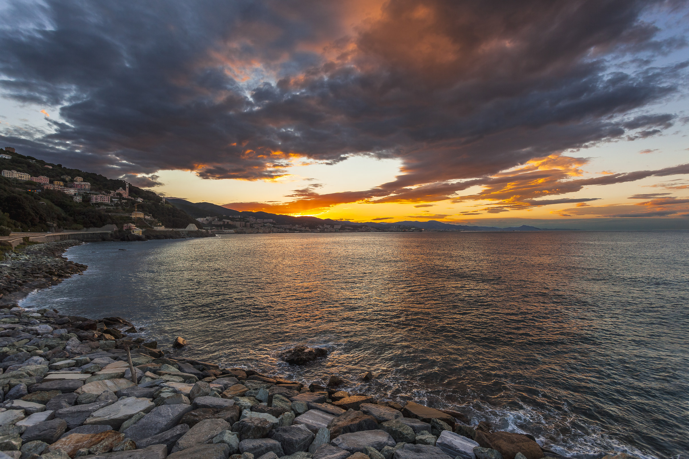 Sunrise on the Genoa Sloping