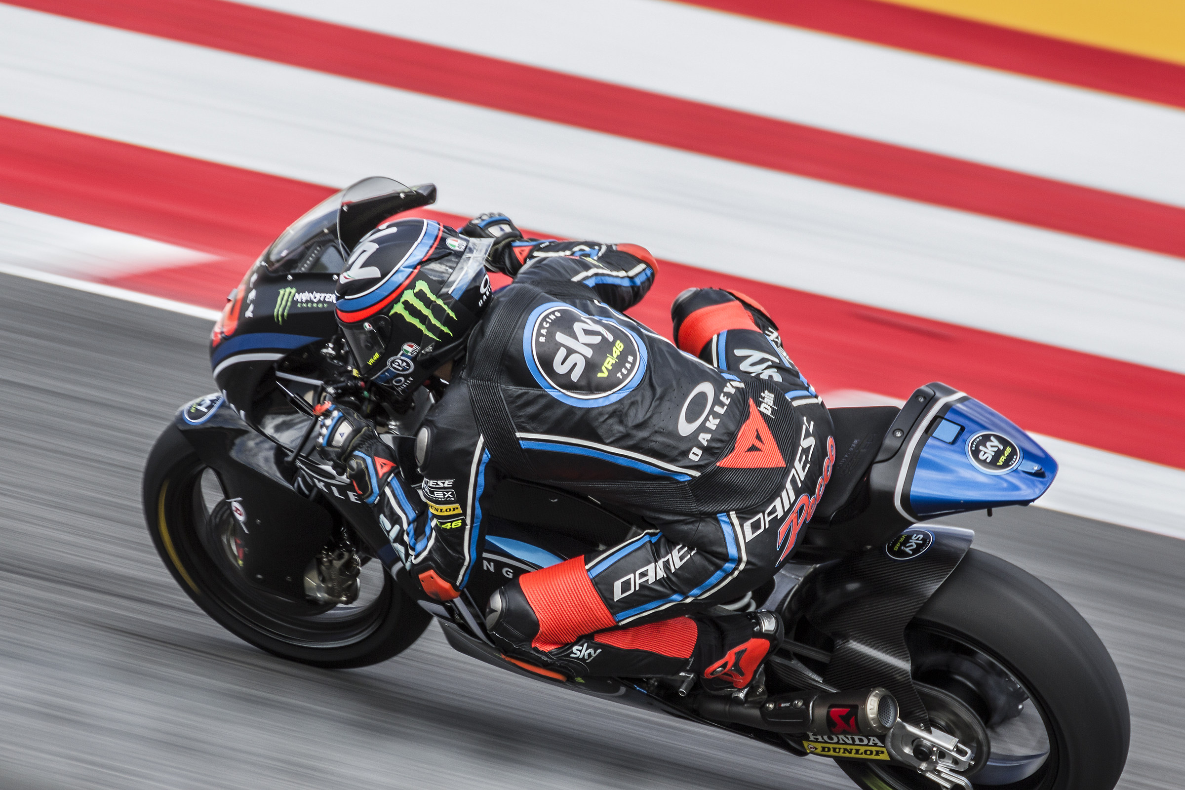 Peach Bagnaia at the exit of the oak