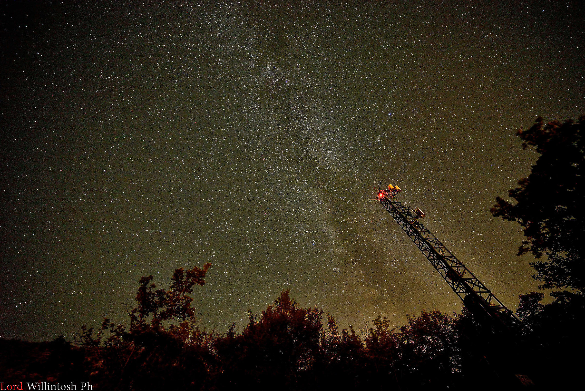 Milky Way over the TLC tower